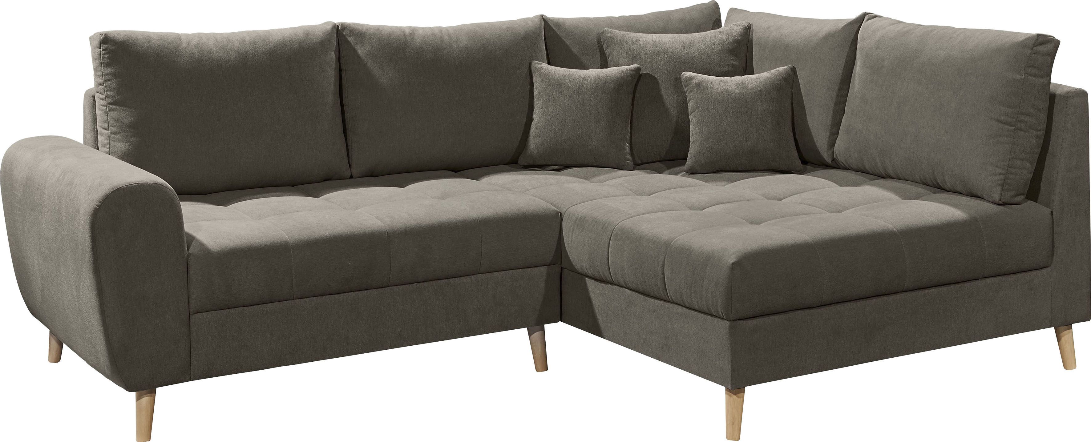Thumbnail - ED EXCITING DESIGN Ecksofa "Alice L-Form", (Set), mit Hocker & 3 Zierkissen