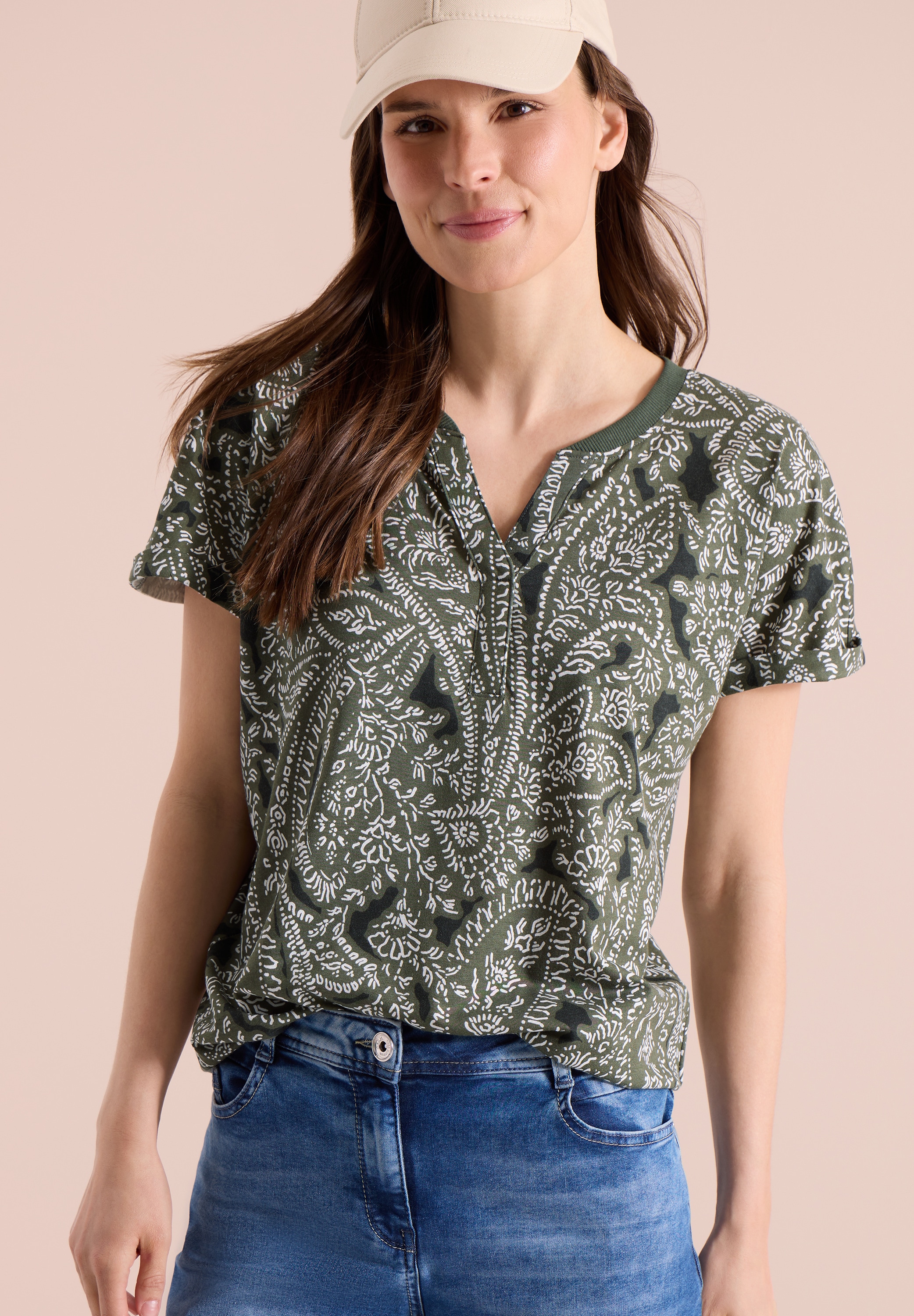 Cecil T-Shirt mit Paisley Muster