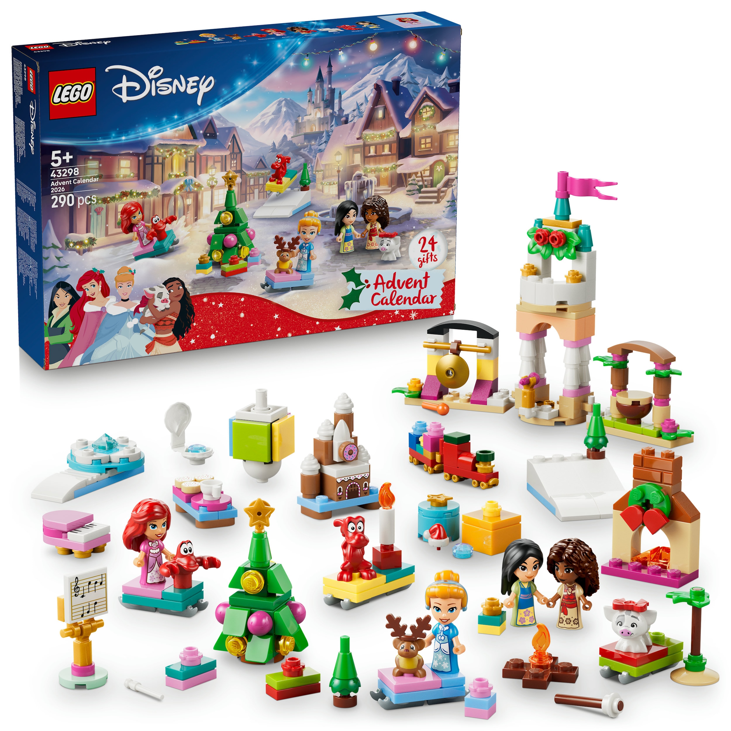 LEGO® Spielzeug-Adventskalender »Adventskalender 2026 (43298), LEGO Disney Princess« ab 5 Jahren Made in Europe