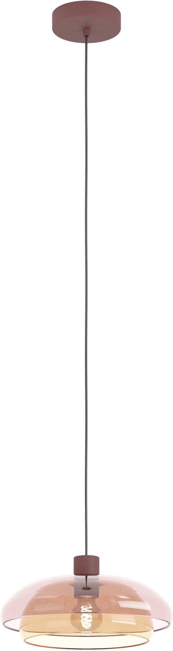 EGLO Hängeleuchte »SALESIANI« E27 1 Stk. Hängeleuchte, Pendelleuchte hängend, Lampe Wohnzimmer,  H:110 Ø 30 cm