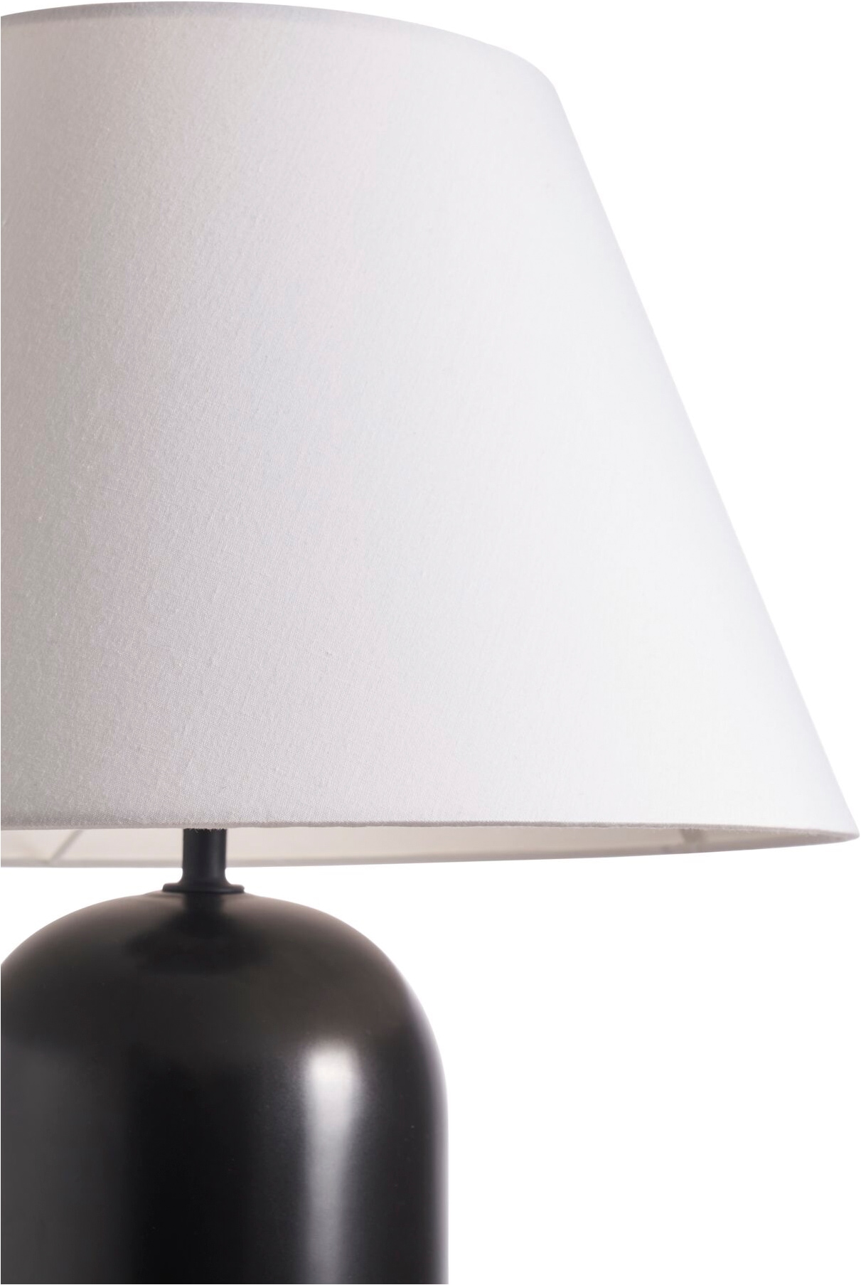 Pauleen Tischleuchte »Mystic Shine max 20W E14 Weiß/Schwarz 230V Stoff/Keramik« E14 1 Stk. IP20