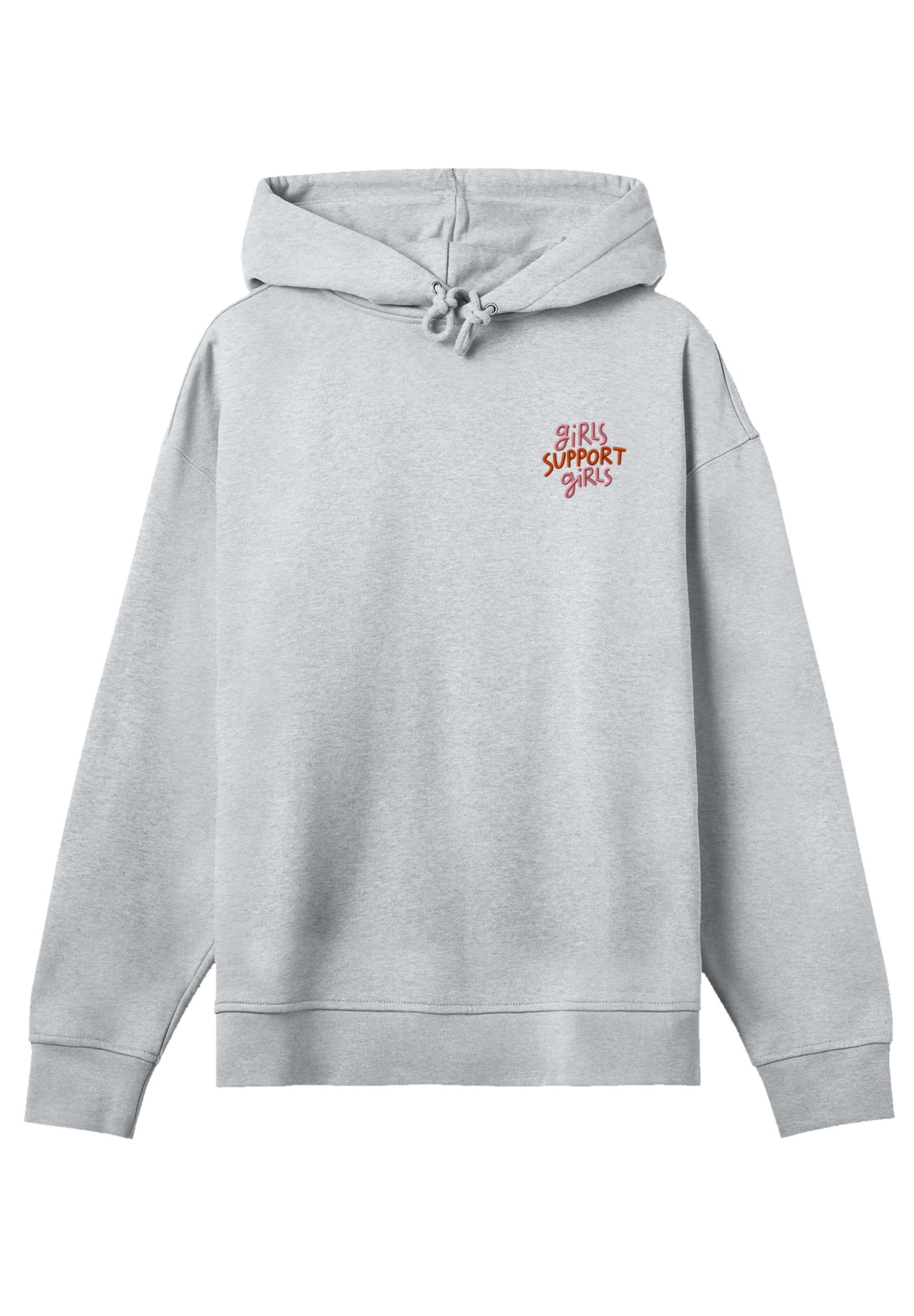F4NT4STIC Kapuzenpullover »Girls support Girls Stickerei«, Premium Qualität