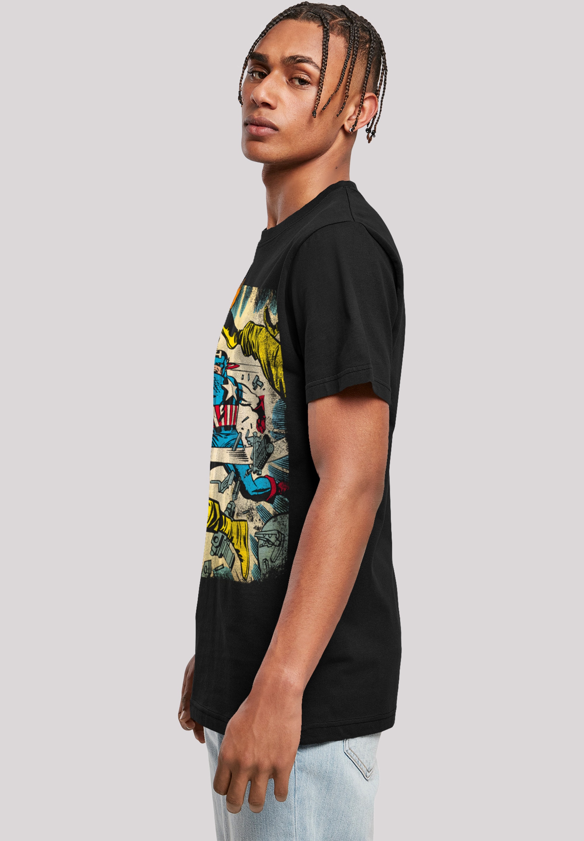 F4NT4STIC T-Shirt »Marvel Captain America Spang«, Print