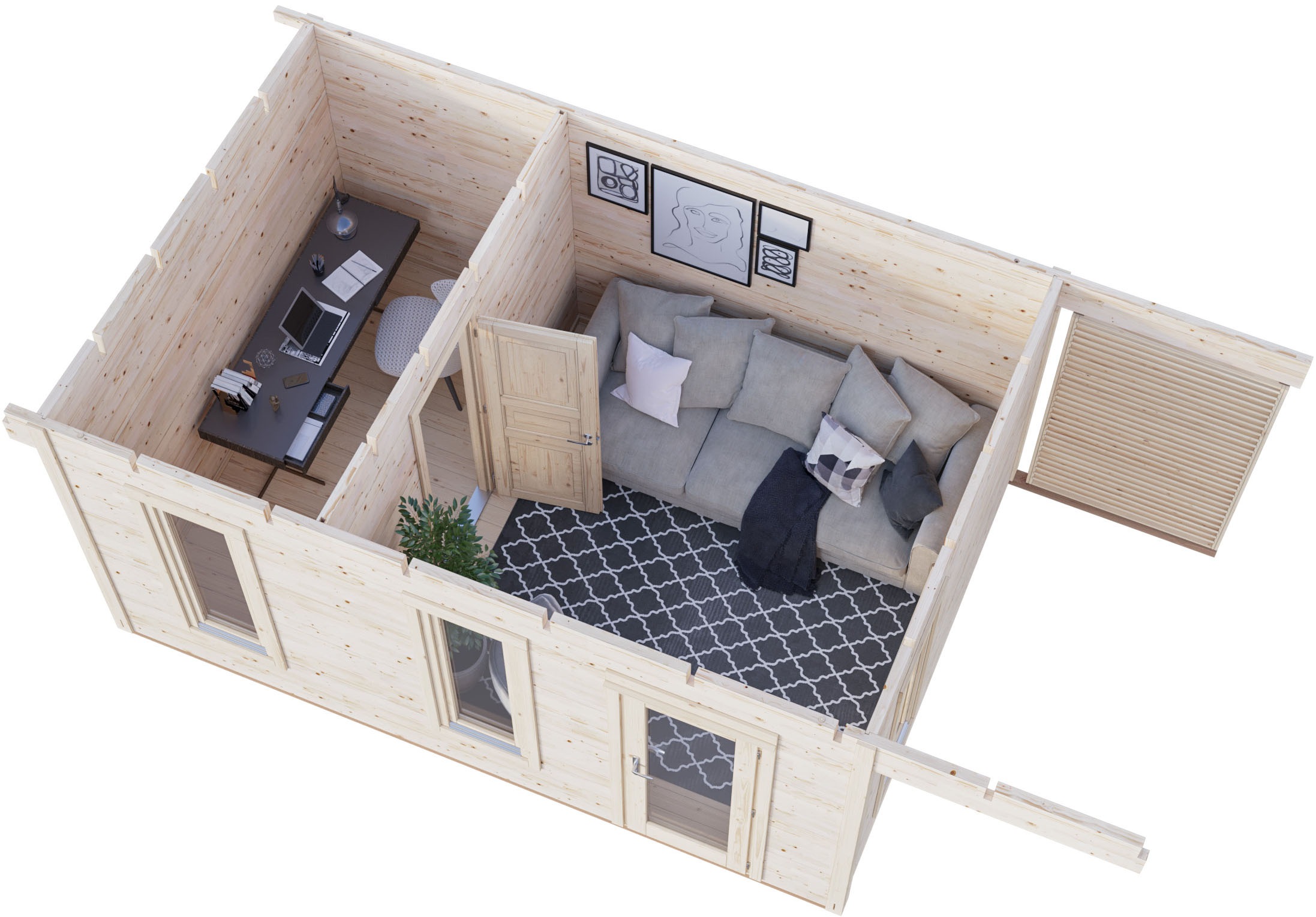 Palmako Gartenhaus »Grace« verschiedene Farben