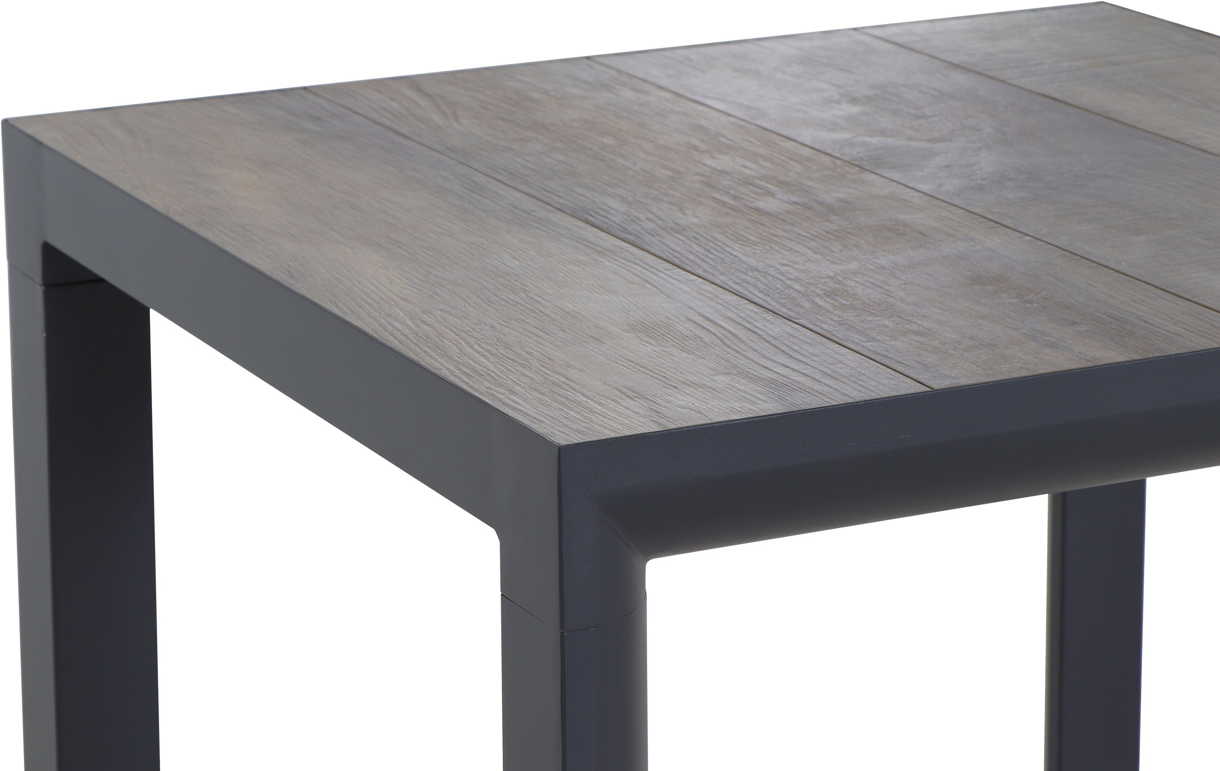 Siena Garden Gartentisch »SILVA Tisch 80 x 80cm matt anthrazit/wash-grey« Aluminiumgestell matt anthrazit, Tischplatte aus Keramik, washed grey