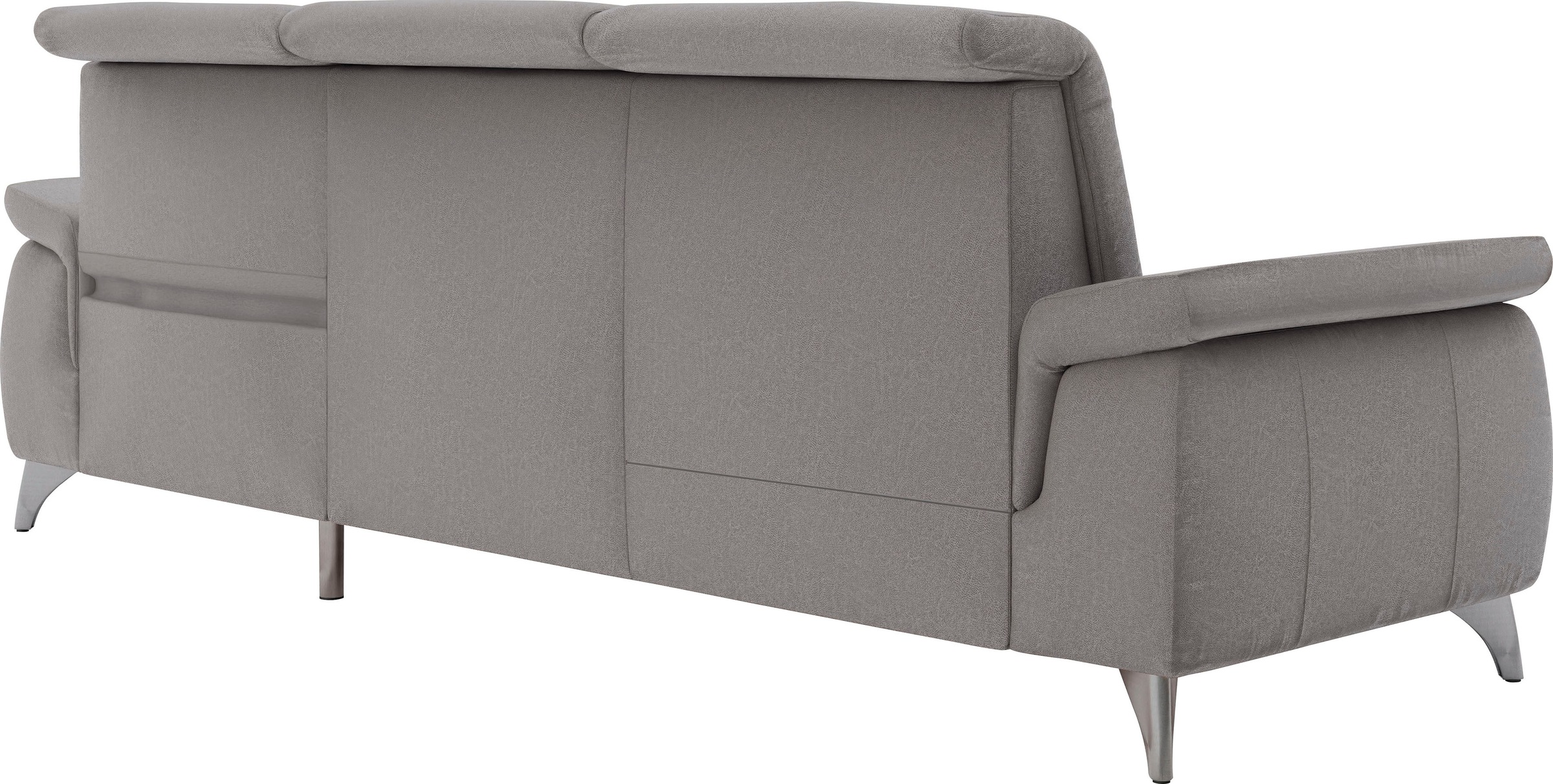 Ecksofa SIT & MORE "Astoria L-Form", grau (hellgrau), B:260cm H:91cm T:175cm, 100% Polyester, Sofas, Ecksofa, wahlweise mit motorischer Relaxfunktion 3
