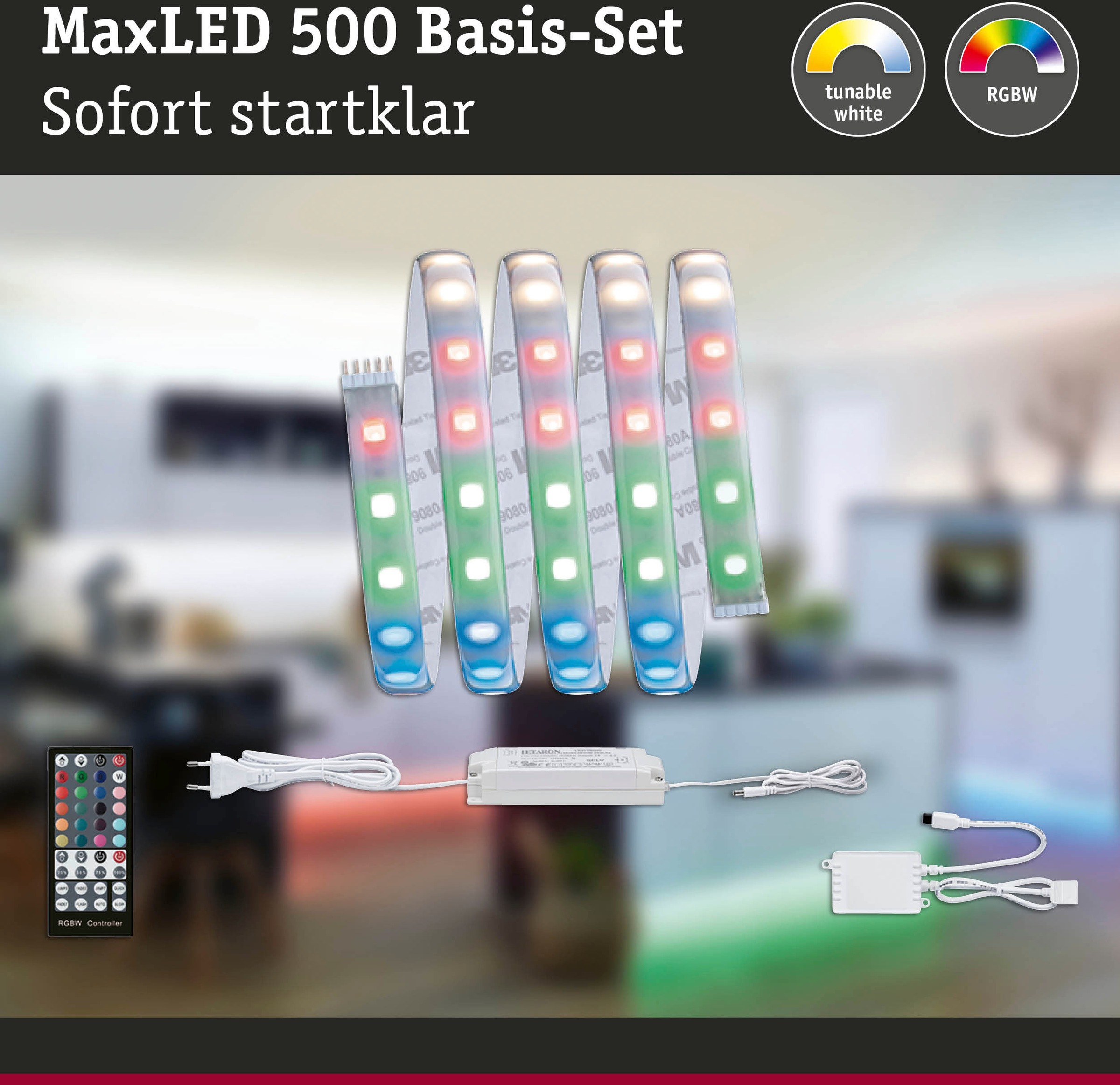 Paulmann LED-Streifen »MaxLED | bestellen 500 RGBW+ 1 St.-flammig Basisset BAUR 1,5m beschichtet«, 18W 440lm/m IP44