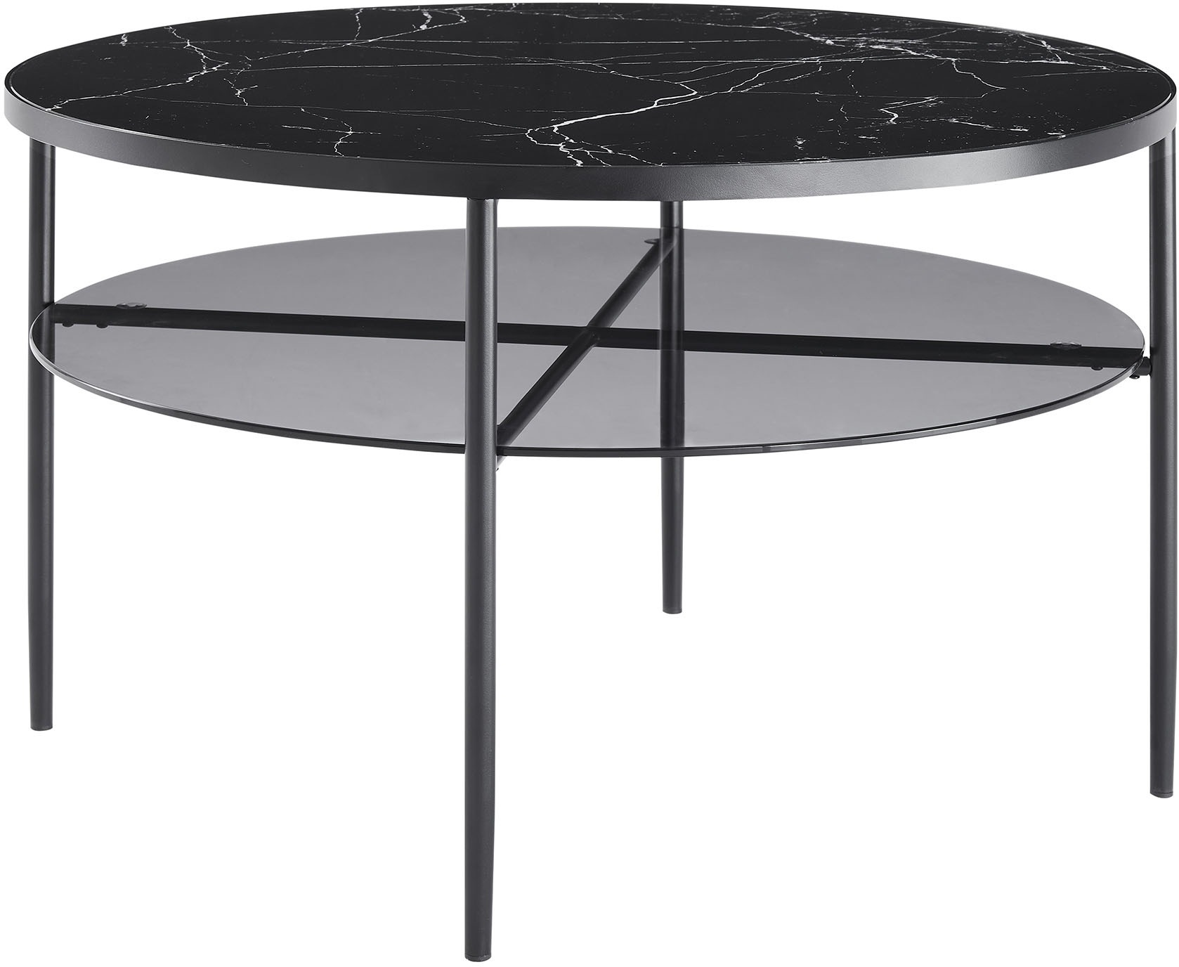 SalesFever Couchtisch "Designer Couchtisch" 1 Stk. tlg. Tischplatte in Marm günstig online kaufen