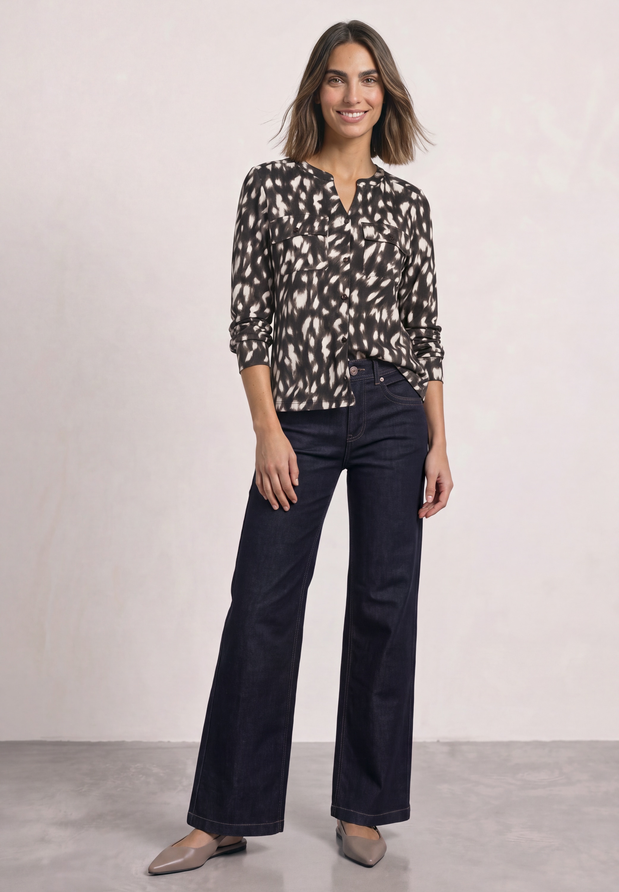 STREET ONE Langarmshirt mit Muster