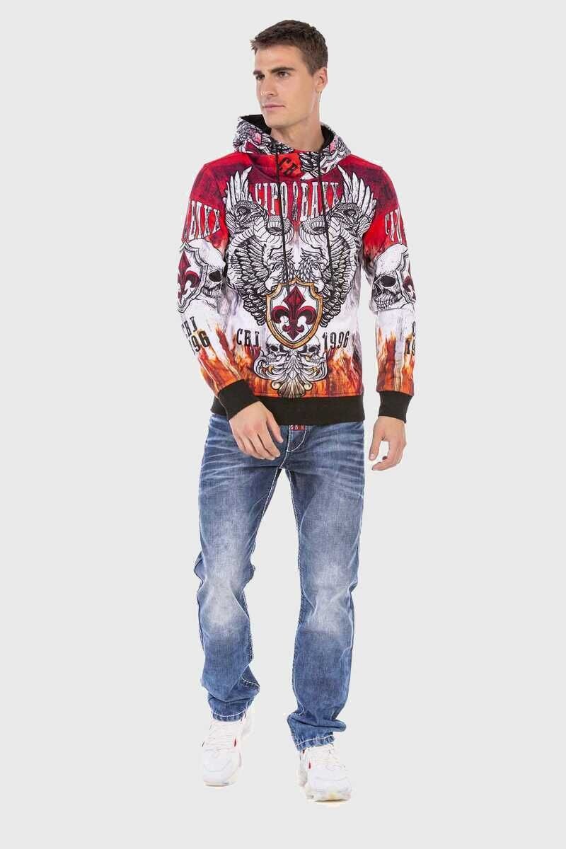Cipo & Baxx Kapuzenpullover »Sweatshirts«, (1 tlg.), mit coolem Print
