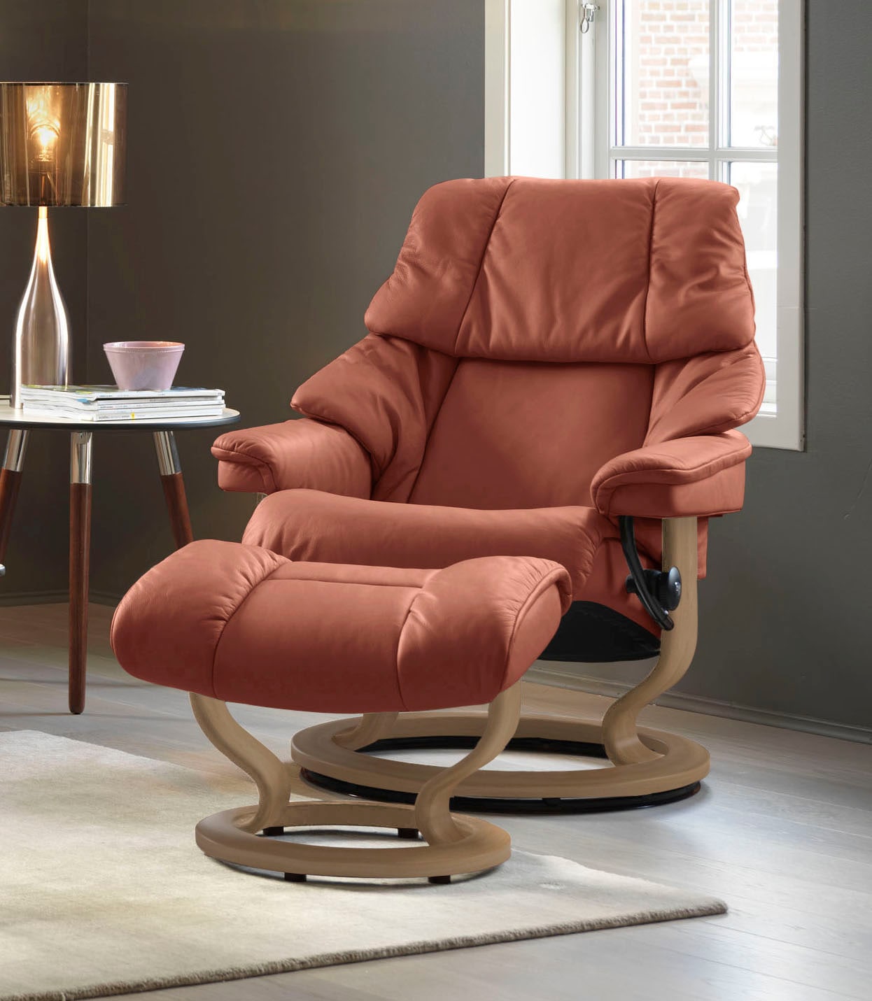Stressless Relaxsessel "Reno", (Set, Relaxsessel mit Hocker), mit Hocker, m günstig online kaufen