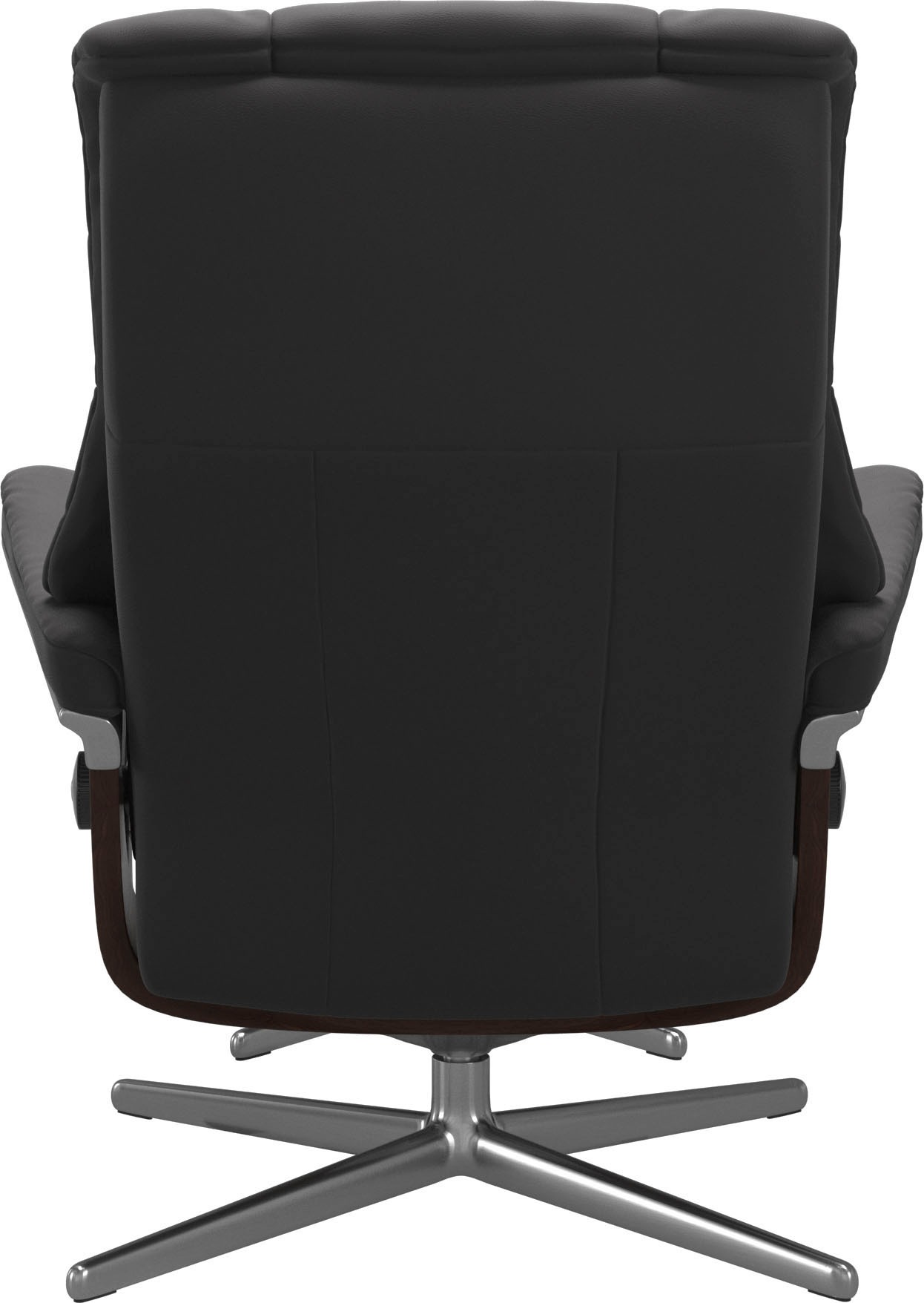 Thumbnail - Stressless Fußhocker "Mayfair" mit Cross Base, Größe S, M & L, Holzakzent Braun