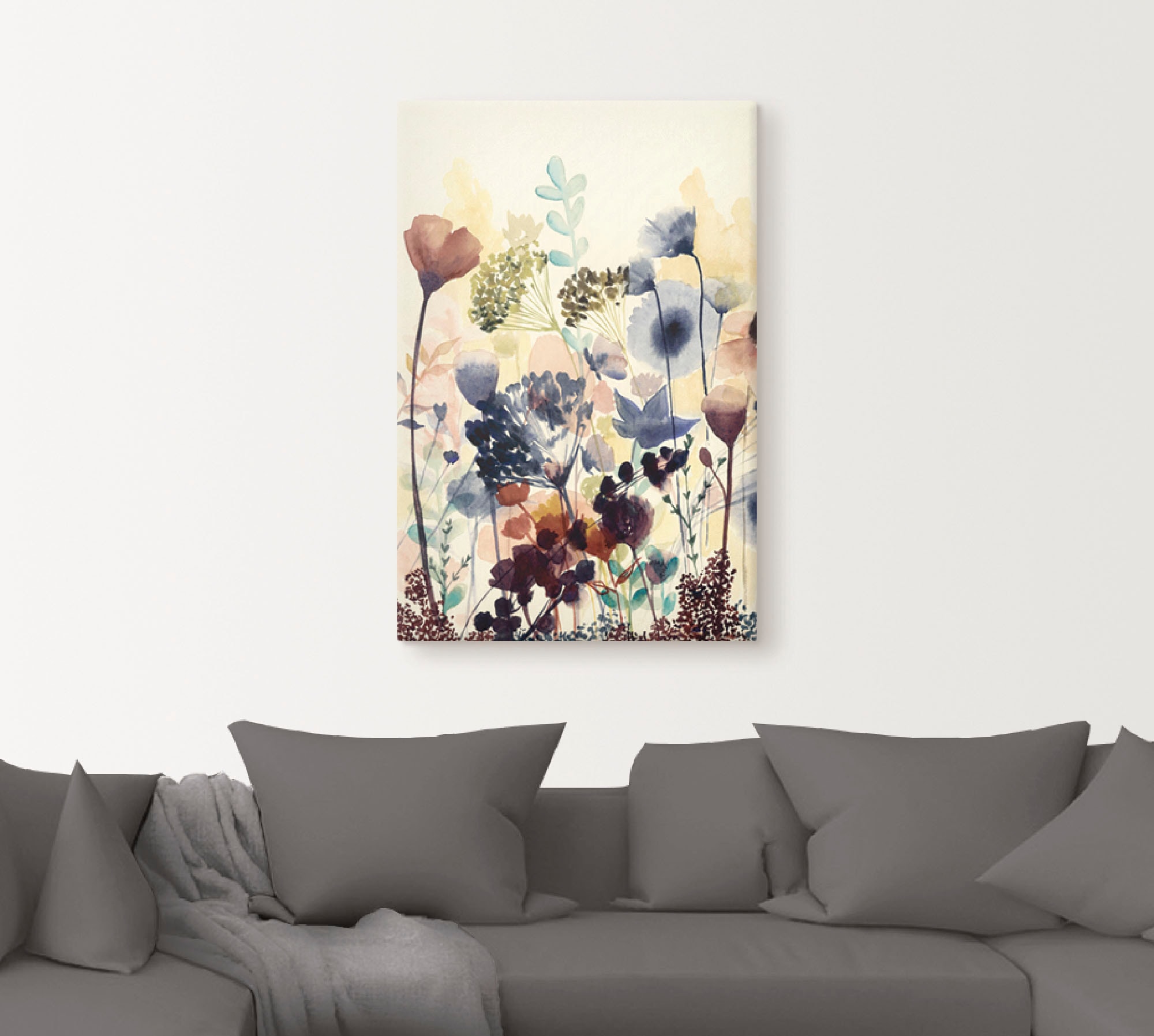 Artland Wandbild »Sonnengetrocknete Blüten I«, Blumenwiese, (1 St.), als Alubild, Outdoorbild, Leinwandbild, Poster, Wandaufkleber