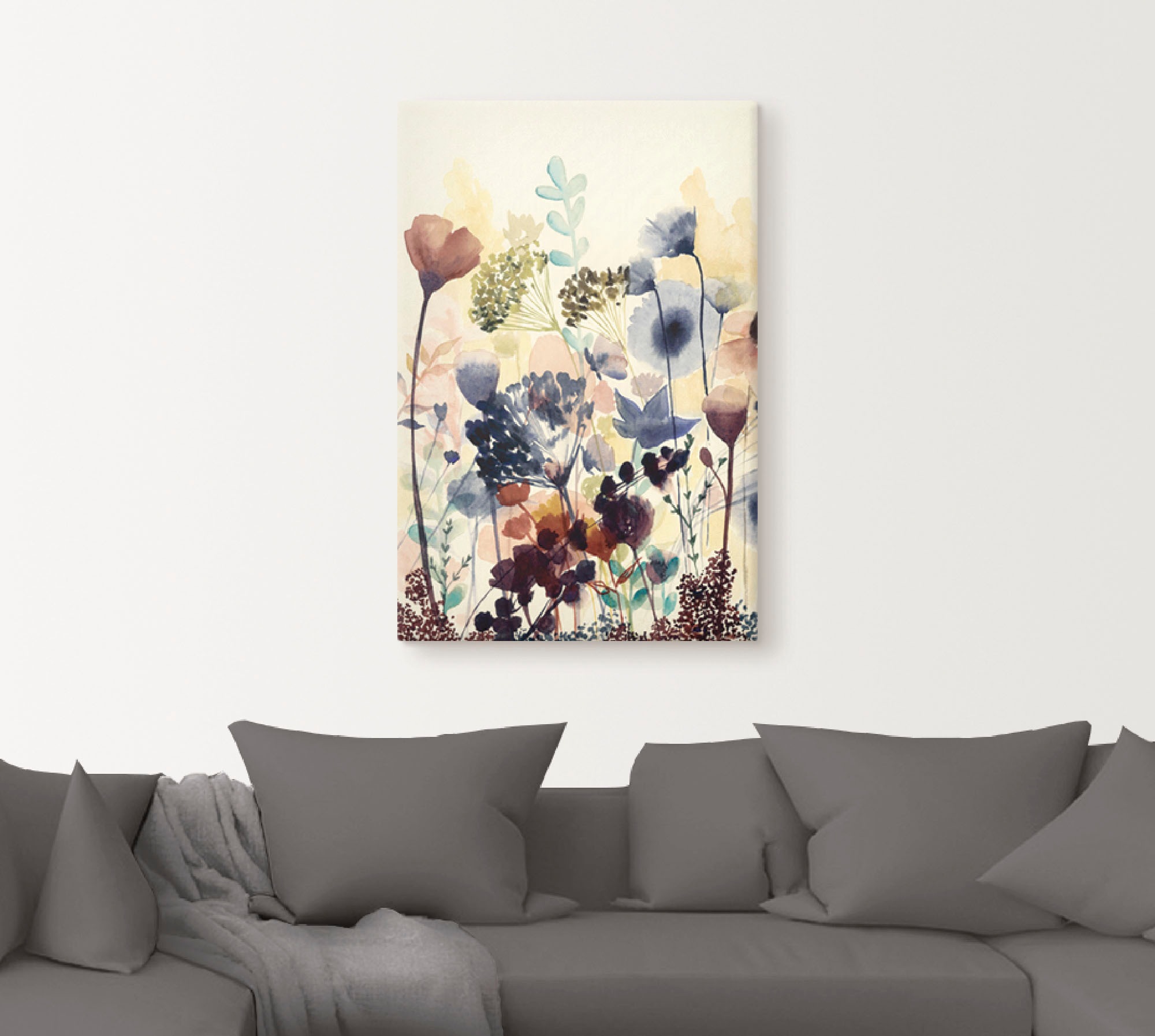Thumbnail - Artland Wandbild "Sonnengetrocknete Blüten I", Blumenwiese, (1 St.), als Alubild, Outdoorbild, Leinwandbild, Poster, Wan...