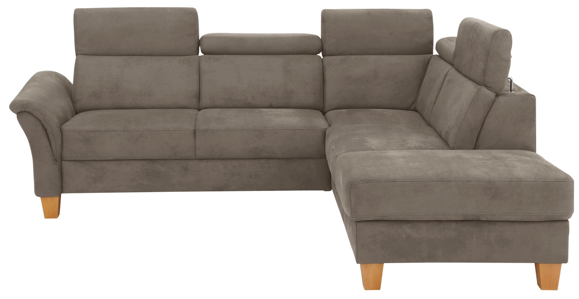 OTTO home Ecksofa "Conville L-Form" Federkern, wahlweise mit Schlaffunktion und Bettkasten bzw. Stauraum