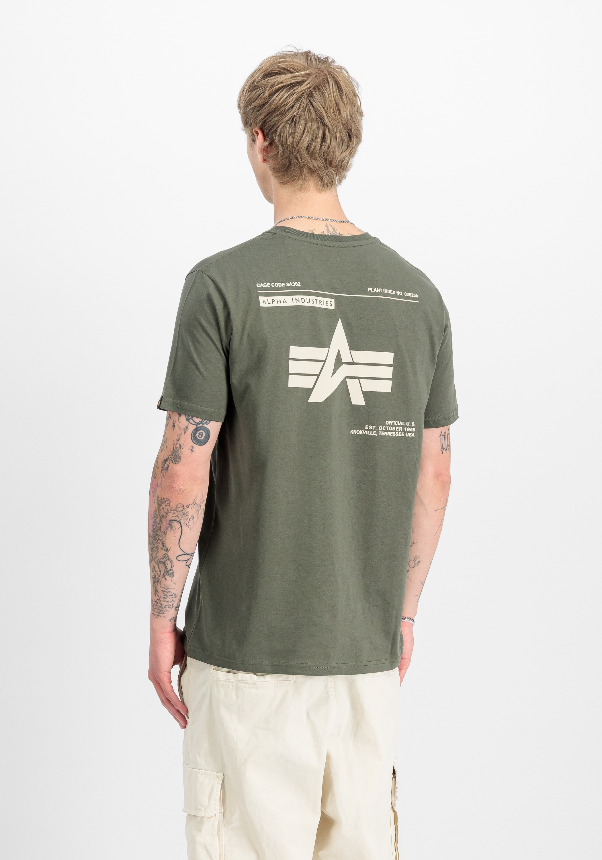 Alpha Industries T-Shirt "Label Backprint T-Shirt" günstig online kaufen
