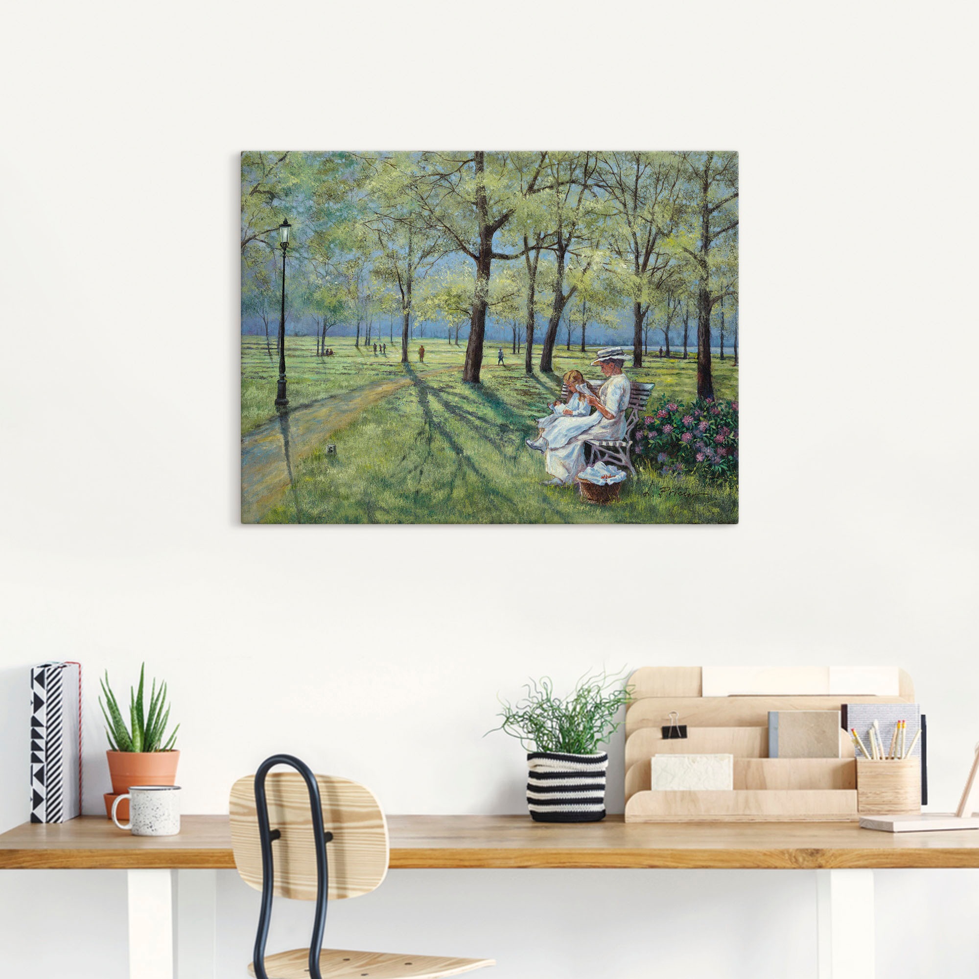 Artland Wandbild »Im Park«, Wiesen & Bäume, (1 St.), als Alubild, Outdoorbild, Leinwandbild in verschied. Größen