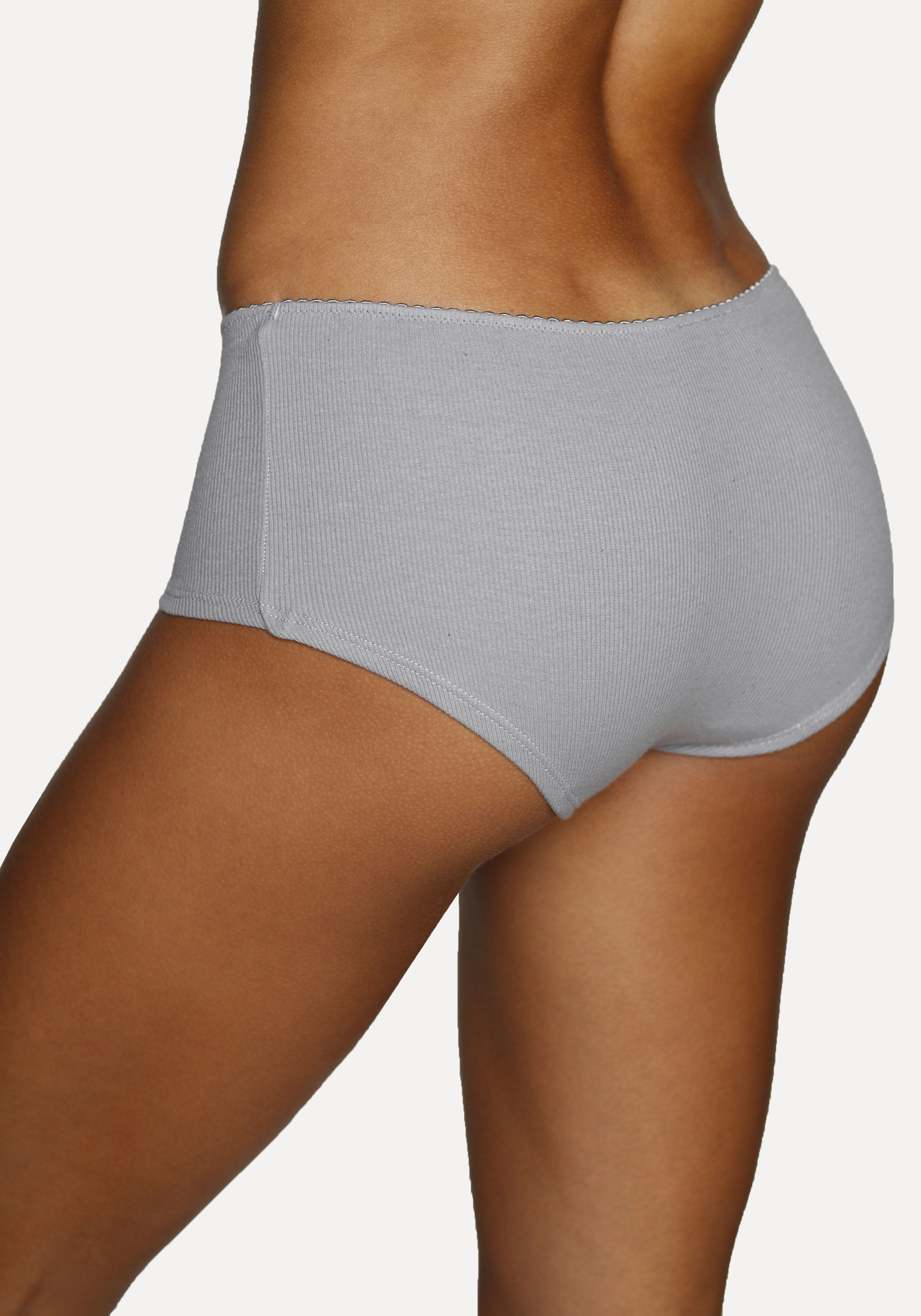 Thumbnail - Vivance Panty, (3er-Pack), aus weicher und elastischer Rippware, mit zartem Röschen vorn