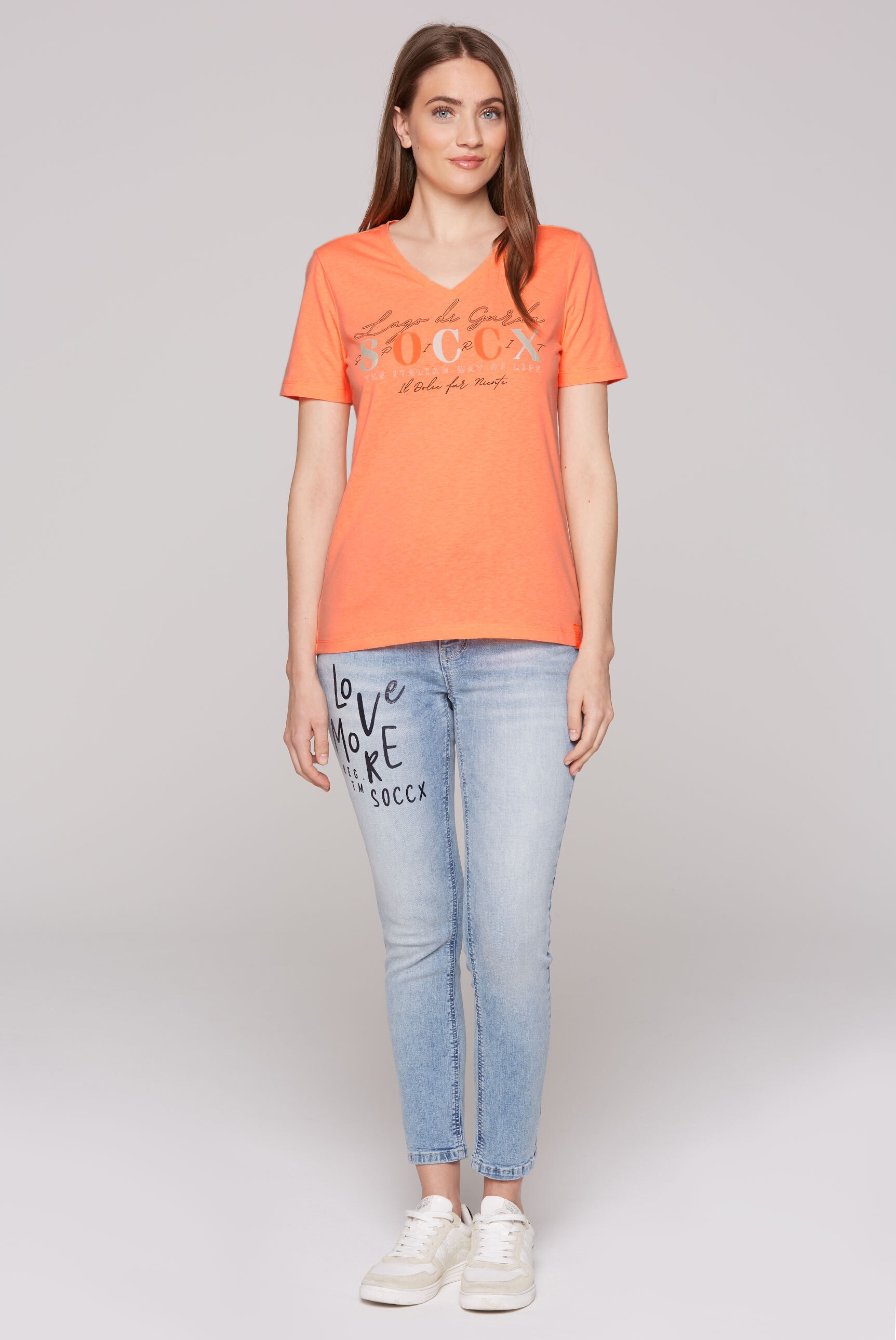 SOCCX V-Shirt, mit V-Ausschnitt