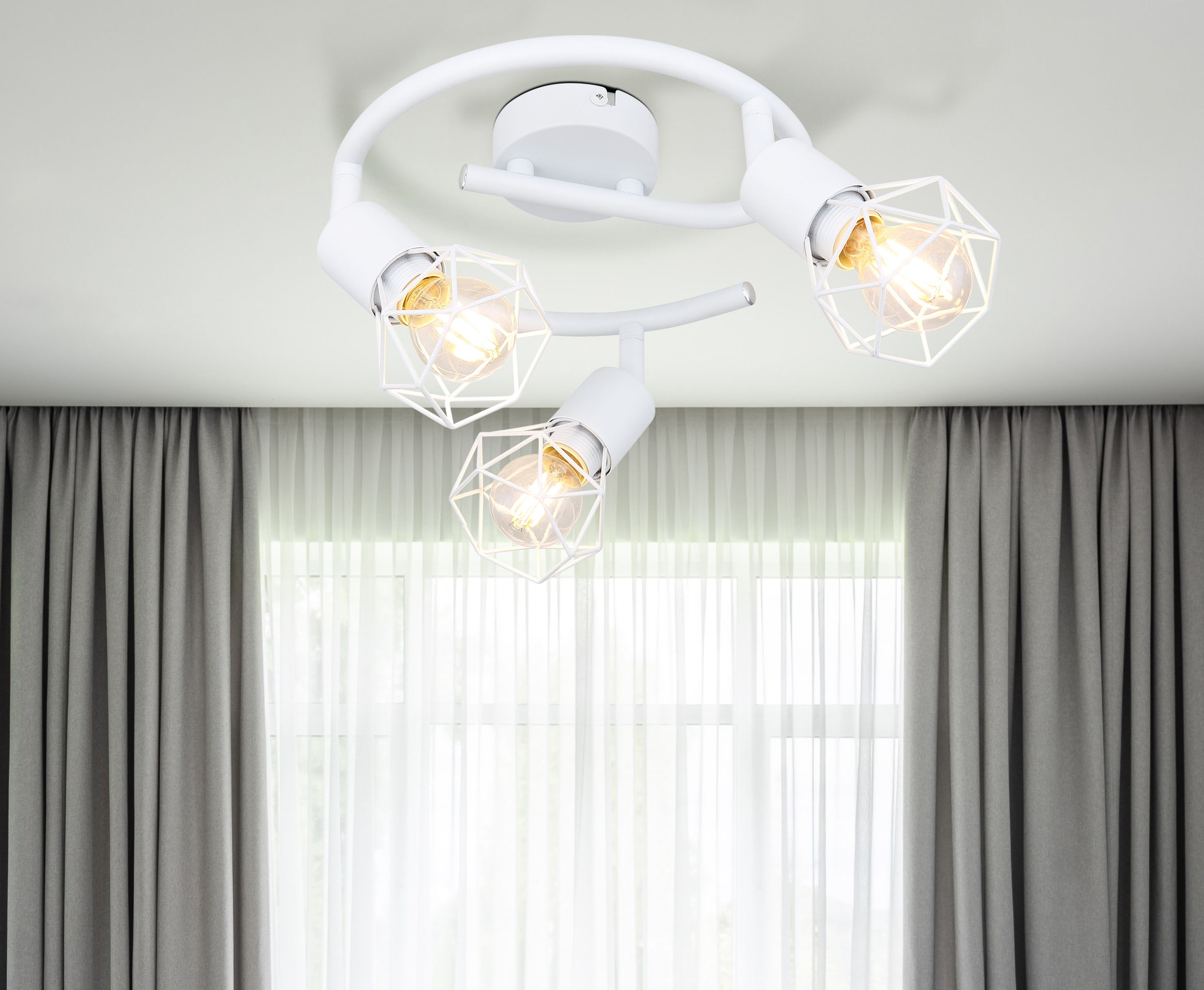 GLOBO LIGHTING Deckenstrahler »XARA I« E14 1 Stk. Spot Deckenspot Flur Schlafzimmer Wohnzimmer