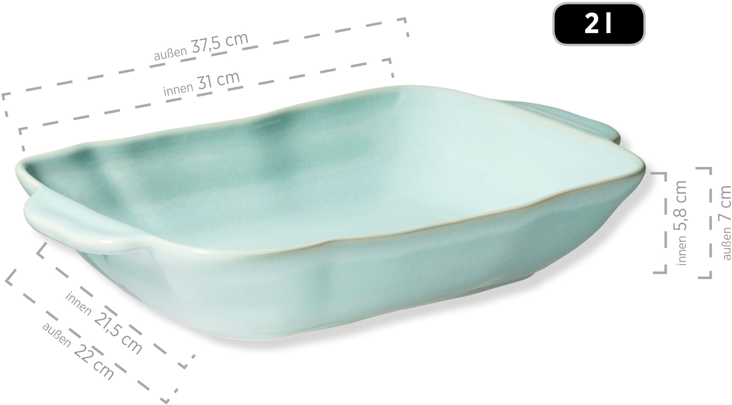 MÄSER Auflaufform »Vera« Steinzeug 2 Stk. tlg.