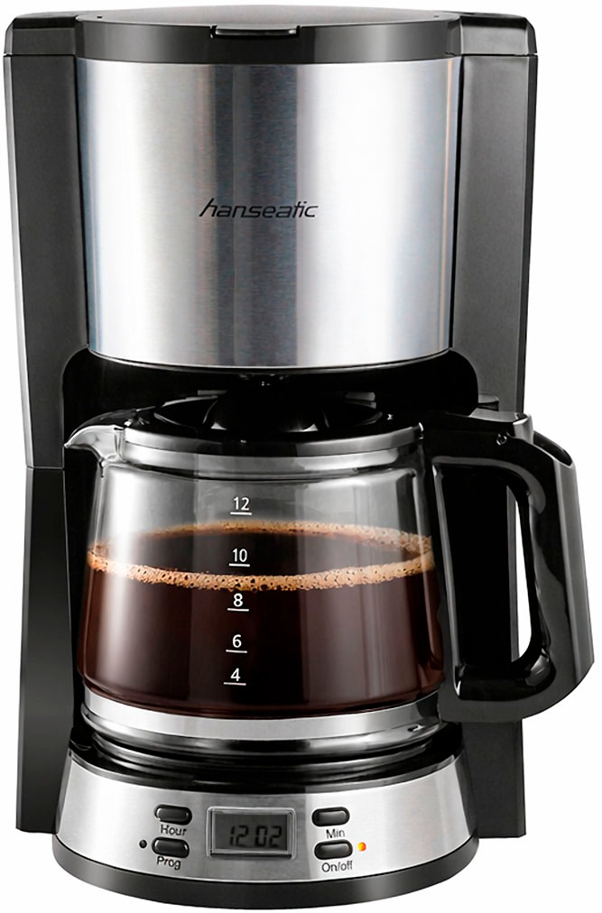 Hanseatic Filterkaffeemaschine "HCMD151000SD" 1,5 l Kaffeekanne Papierfilte günstig online kaufen