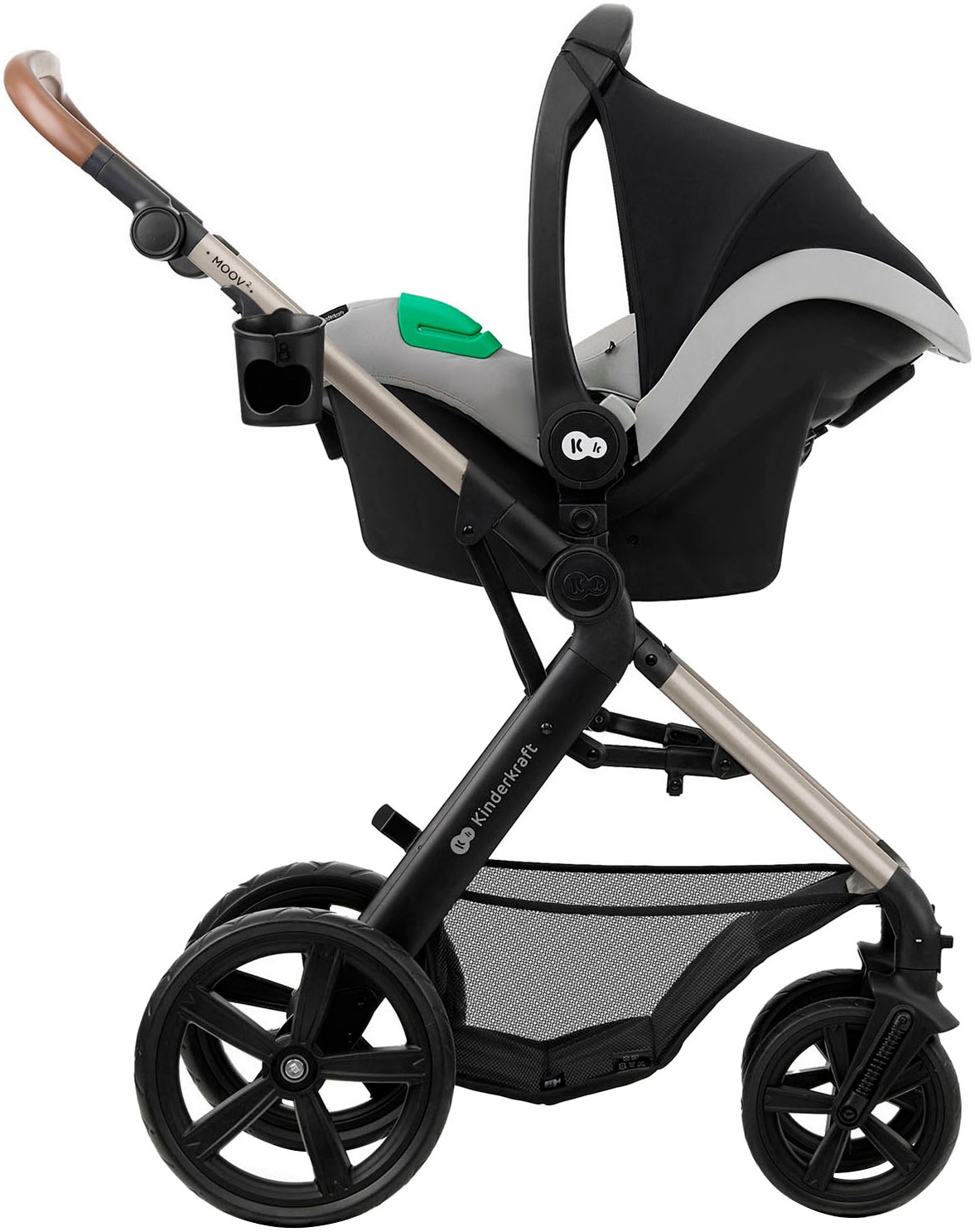 Kinderkraft Kombi-Kinderwagen »MOOV 2 4in1 EVA«, 27 kg, mit EVA-Rädern