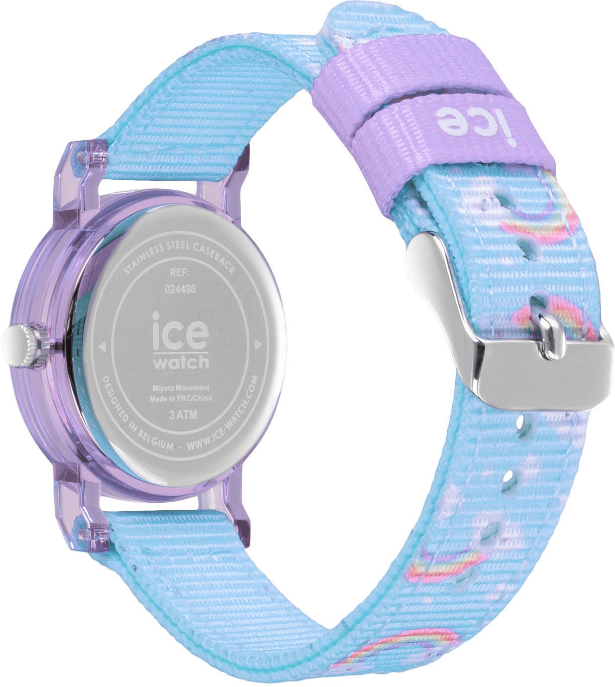 ice-watch Quarzuhr »ICE learning - Girl - Extra Small - 3H«, Armbanduhr,Kinder,Lernuhr,Mädchen,Schulanfang,Geschenkidee,Regenbogen