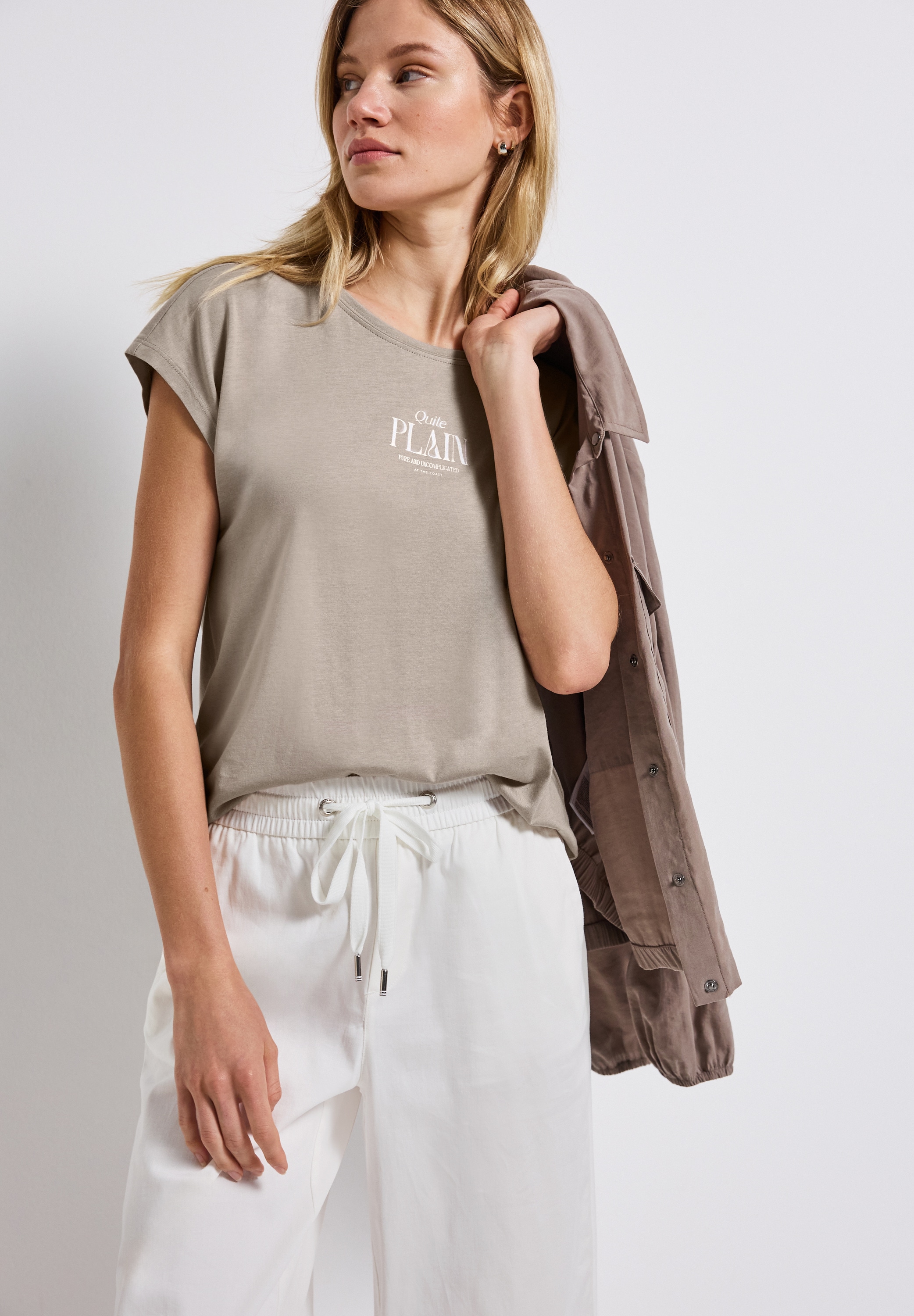 STREET ONE Shirttop, mit Wording Print günstig online kaufen