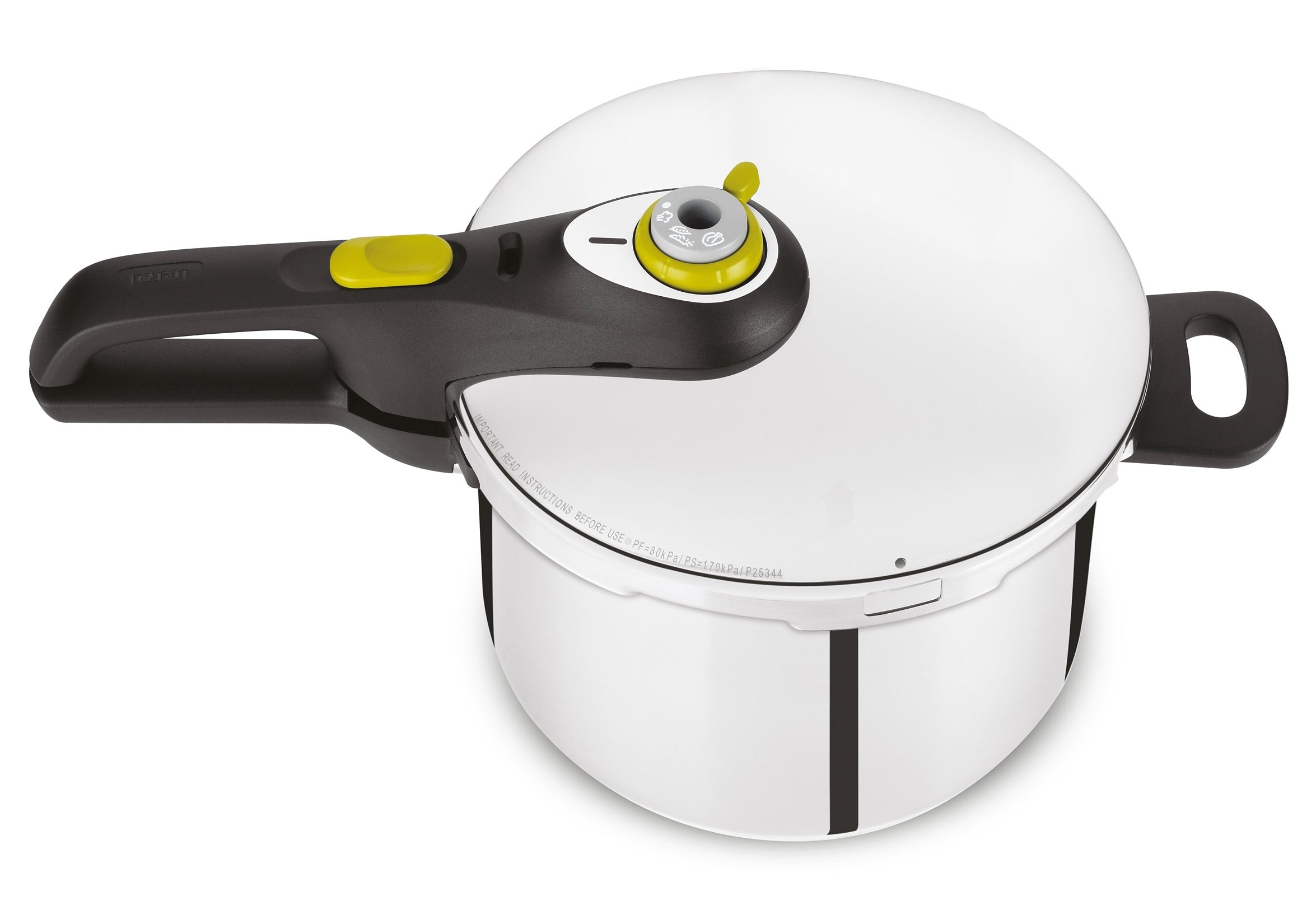Tefal Schnellkochtopf "Secure 5 Neo, Dampfkochtopf Induktion, Fassungsvermögen 6L", Edelstahl, (1 tlg.), 5-fach Sicherheitssystem, geeignet für alle Herdarten, P25307