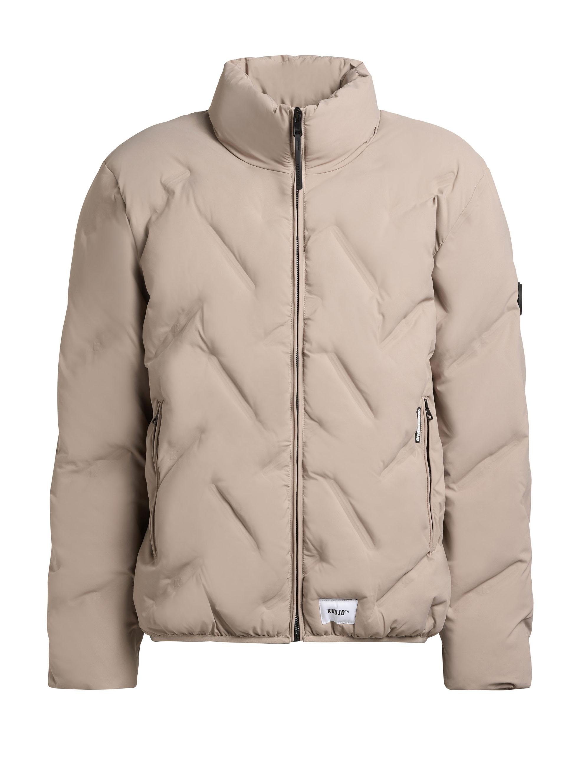 khujo Steppjacke »Clover« ohne Kapuze Herren Winterjacke mit auffälliger Steppung