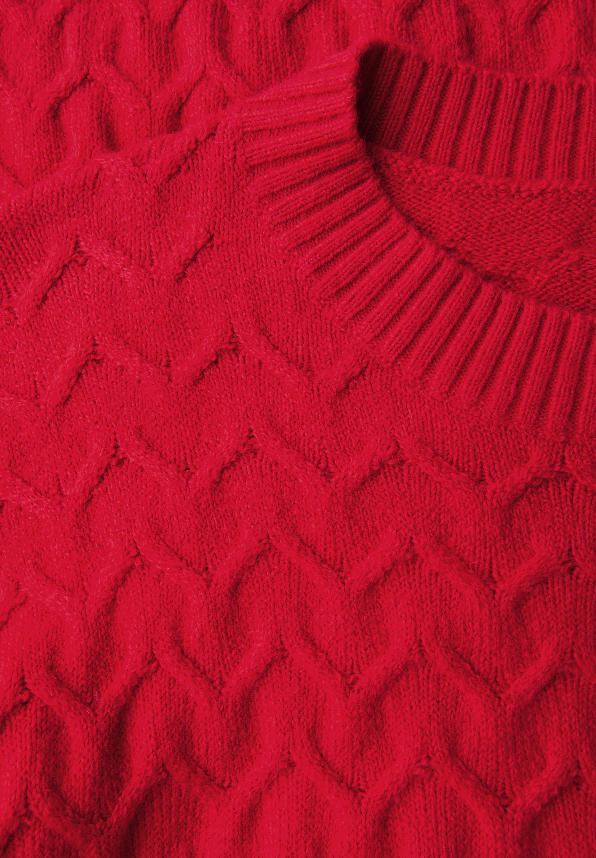 STREET ONE Strickpullover, mit Rundhalsausschnitt