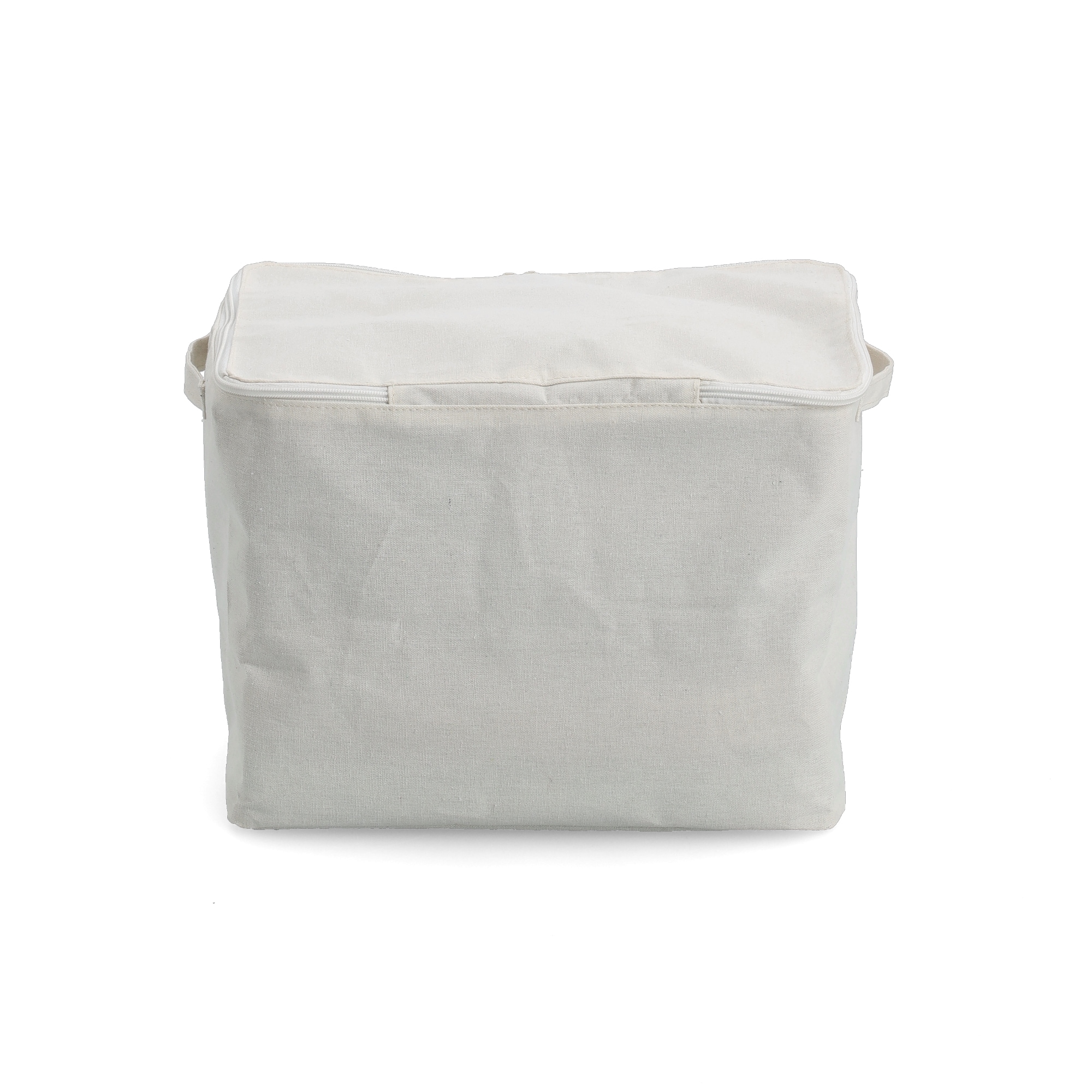 Zeller Present Aufbewahrungsbox »Aufbewahrungsbox, Polyester/Baumwolle, creme« mit Reißverschluss, 2er Set, ca. 38x27x27 cm