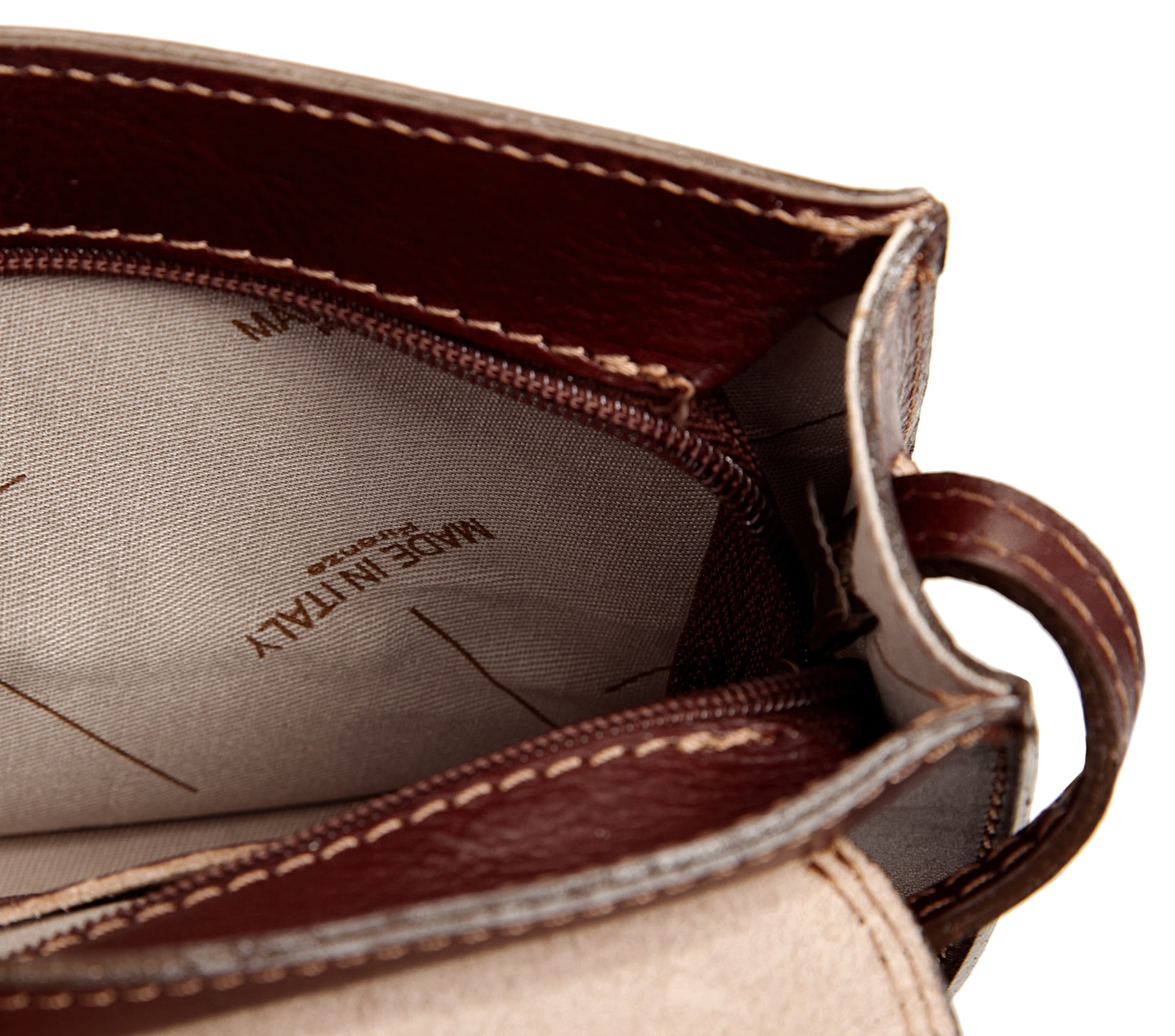 Piké Umhängetasche echt Leder, Made in Italy