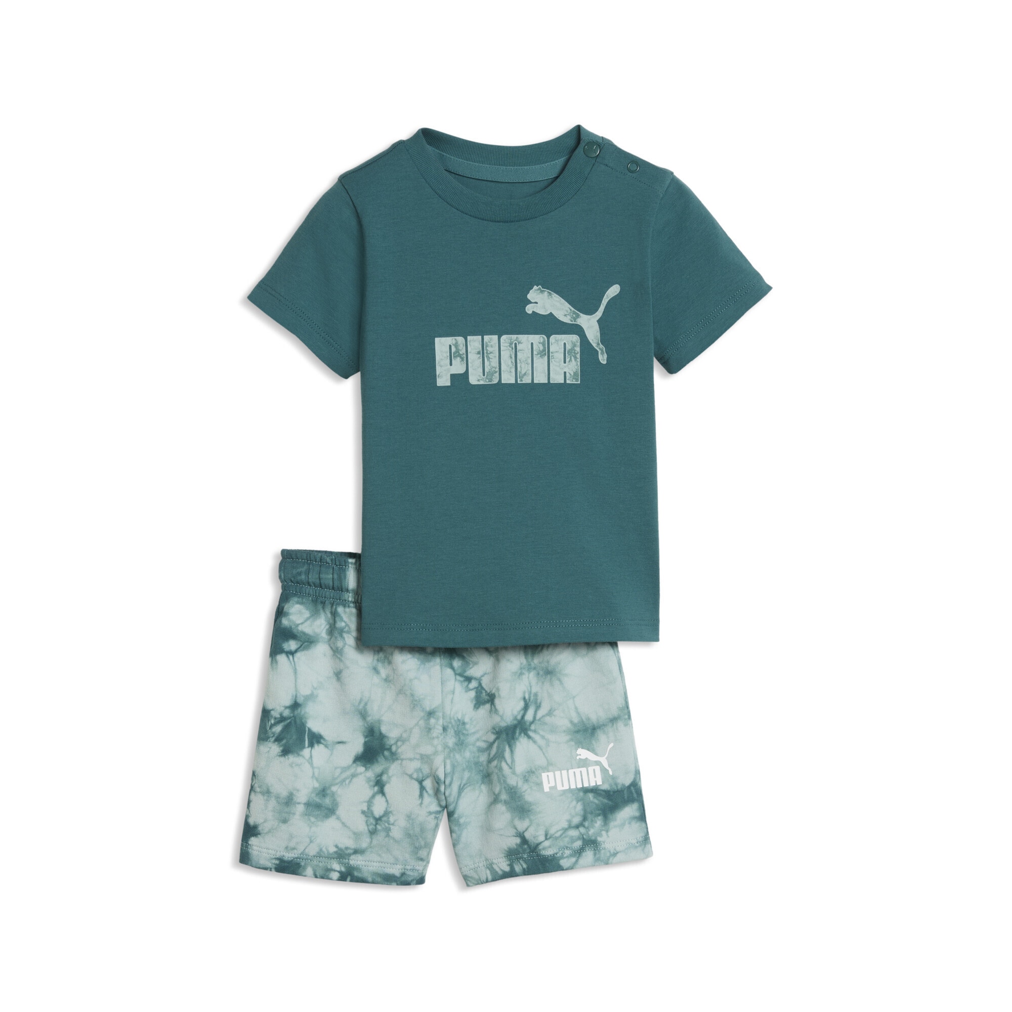 PUMA Jogginganzug "Essentials Tie-dye T-Shirt and Shorts im Set Kinder"