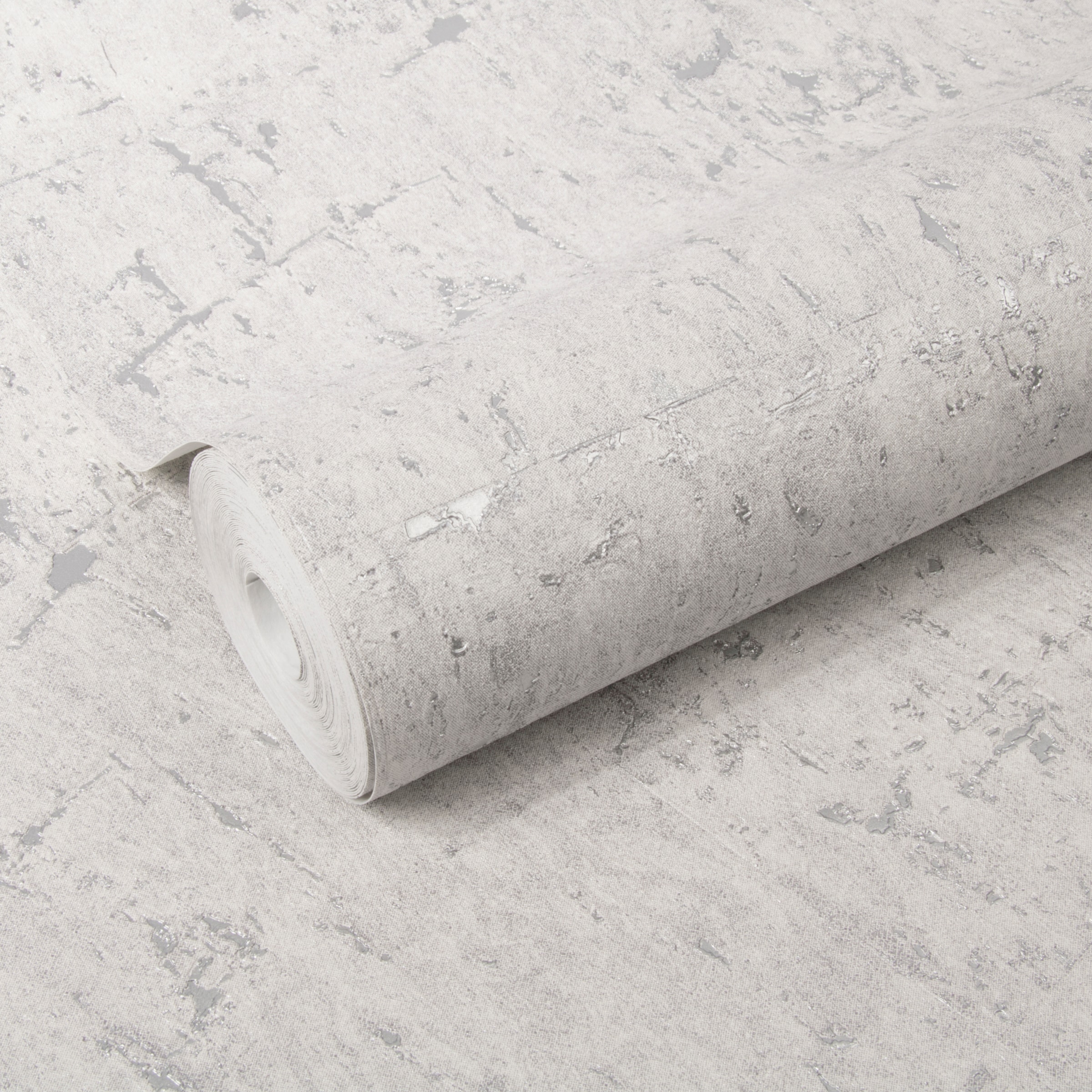 WOW Vliestapete »Kork Luxe«, Hellgrau - 10m x 52cm