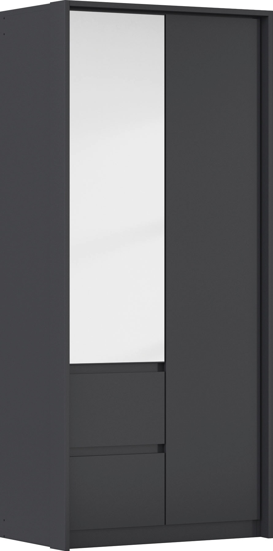 rauch Drehtürenschrank »Mainz mit Spiegel und Passepartout«, optional mit Beleuchtung, Außentüren mit Push-to-Open Funktion