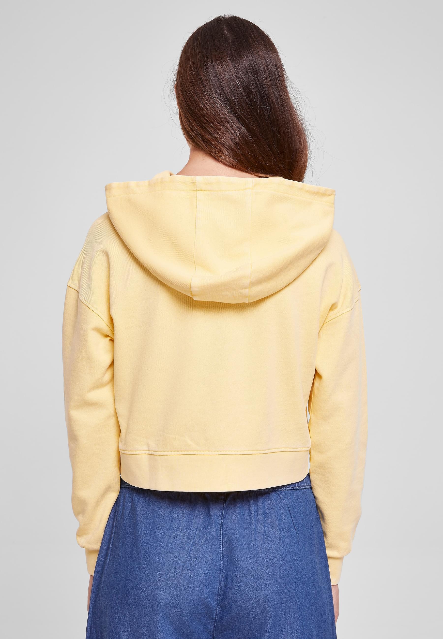 URBAN CLASSICS Kapuzenpullover »Urban Classics Damen Ladies Short Flower Embroidery Terry Hoody«, (1 tlg.)