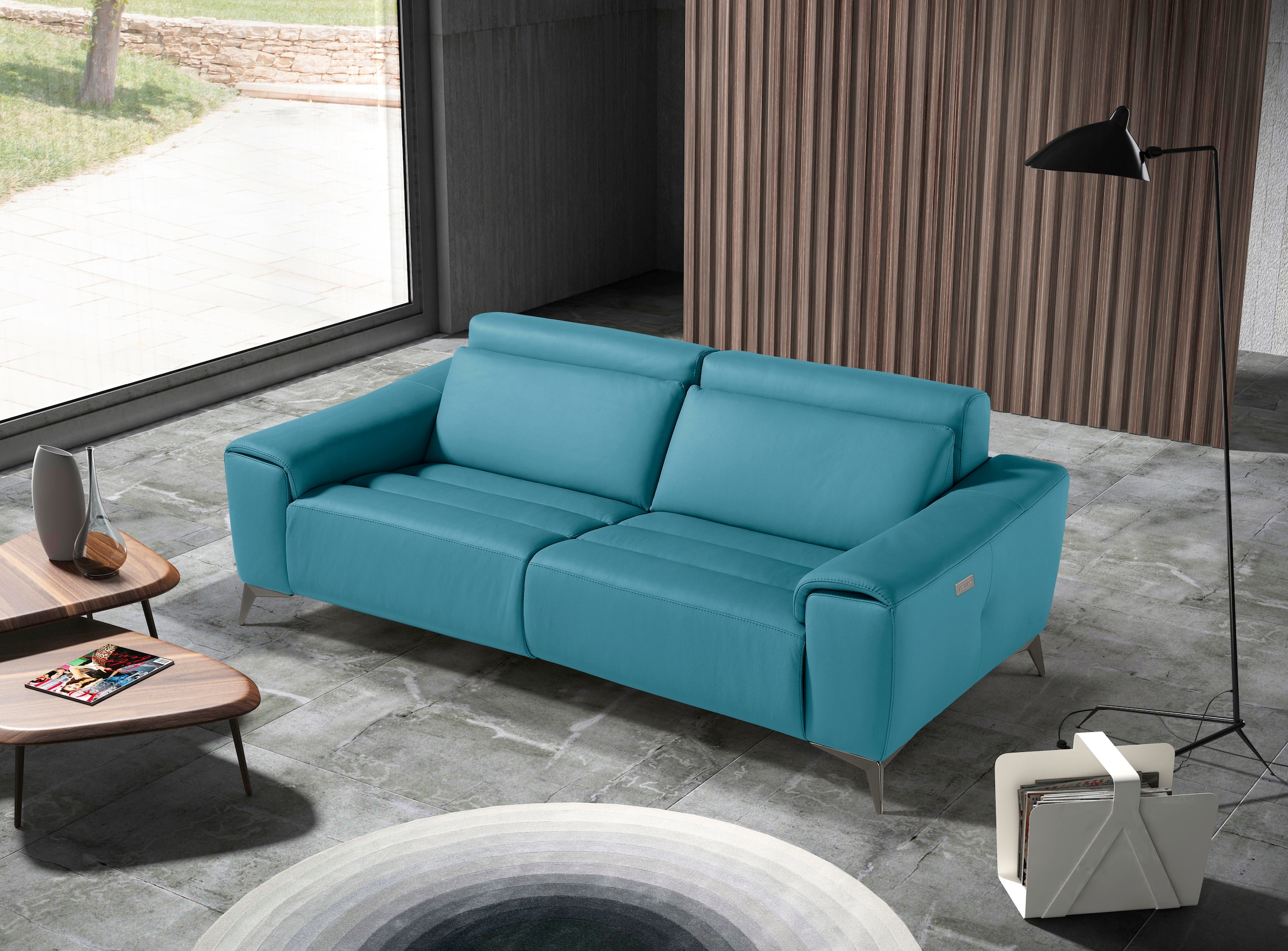 Egoitaliano 2,5-Sitzer "Suzette, Designsofa mit elektrischen Komfortfunktionen, edel & bequem" inkl. 2 elektronischer Relaxfunktionen, Rücken- und Fußteilfunktion