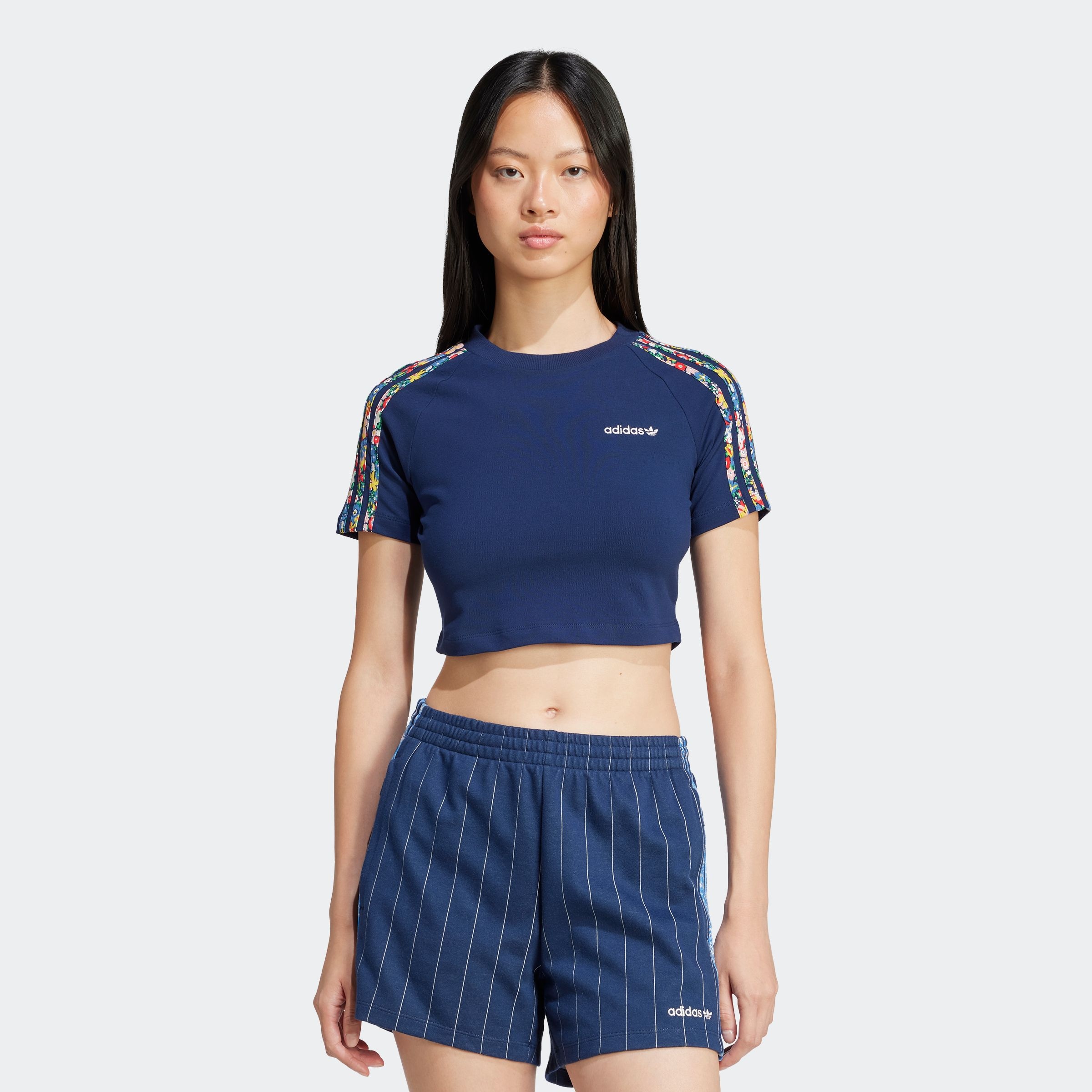 adidas Originals T-Shirt "ADIDAS ORIGINALS X LIBERTY LONDON 3-STREIFEN INFI günstig online kaufen