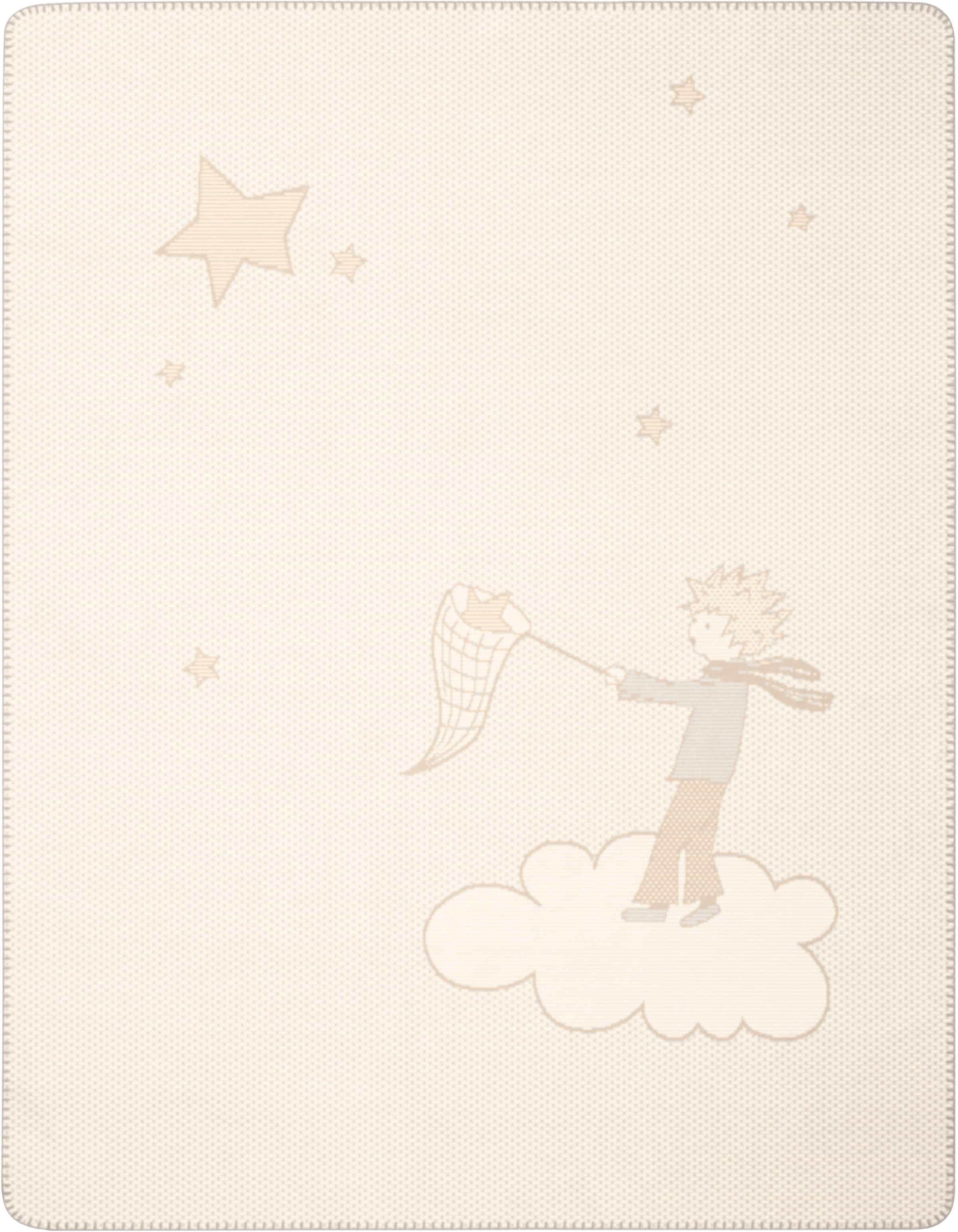 Biederlack Babydecke »Babydecke Little Prince«, Babydecke Little Prince, er kleine Prinz auf einer Wolke