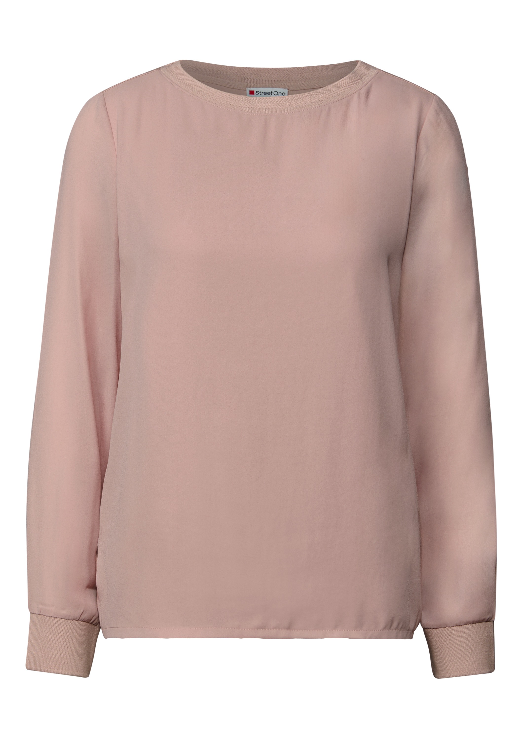 STREET ONE Langarmshirt, mit U-Boot-Ausschnitt