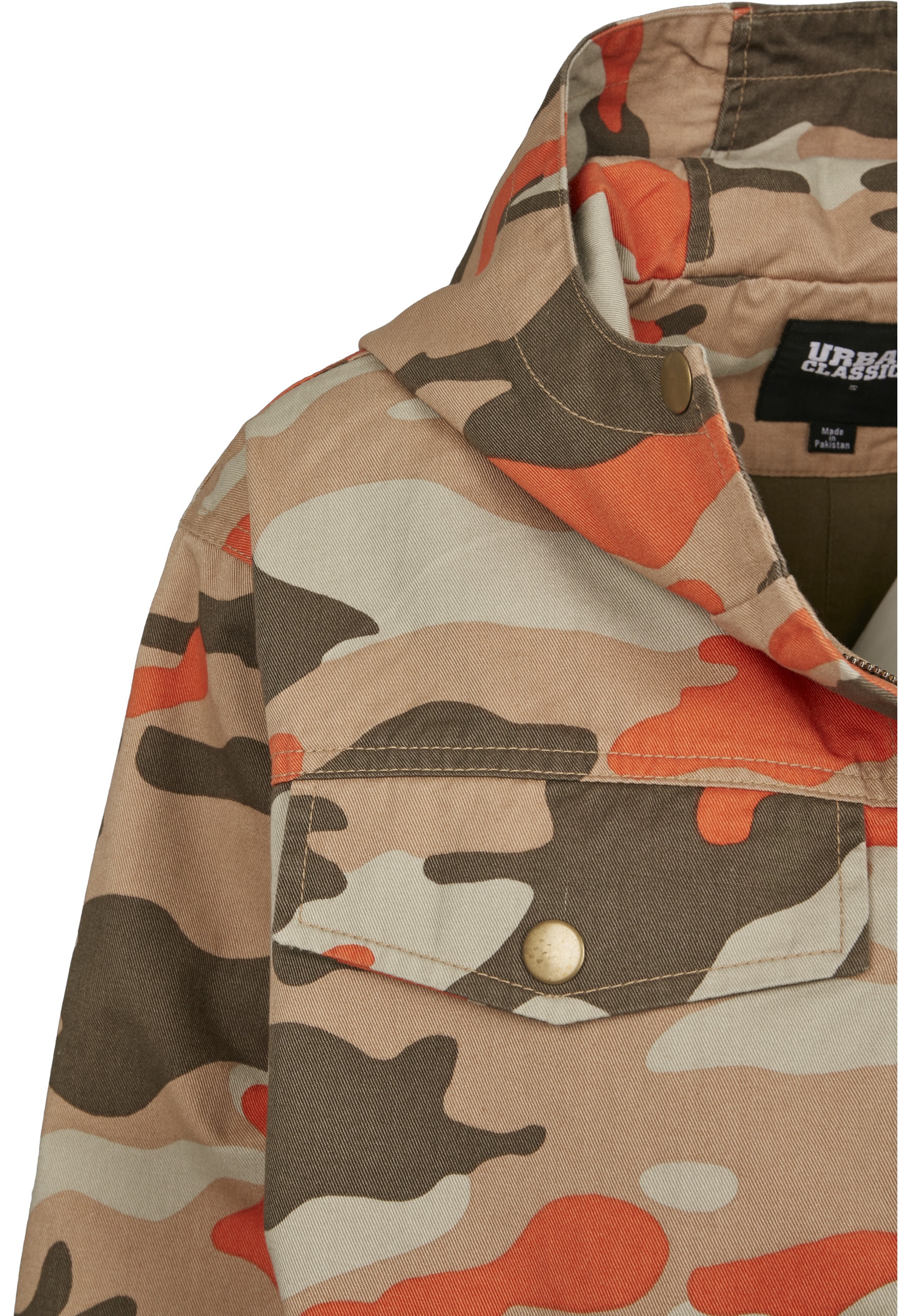 URBAN CLASSICS Allwetterjacke »Urban Classics Damen Ladies Oversized Camo Parka Jacket« 1 Stk. tlg. mit Kapuze