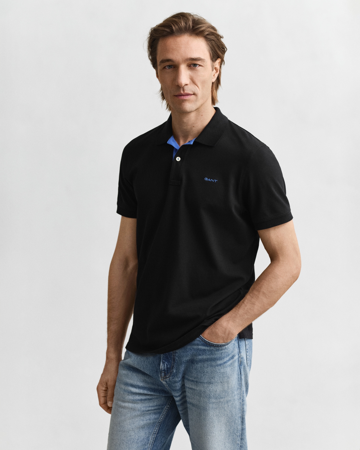 Gant Poloshirt "REG CONTRAST PIQUE SS POLO" mit kontrastfarbenen Einsätzen