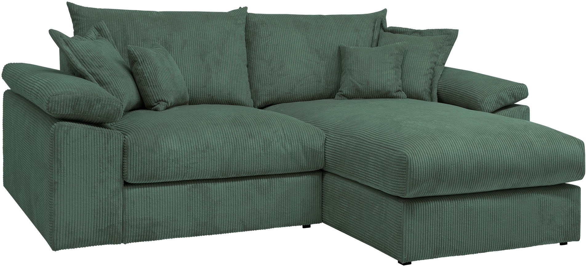 Home affaire Ecksofa "Soft&Cosy XL L-Form - Breite 246 cm", Mega-Sofa, Cord günstig online kaufen