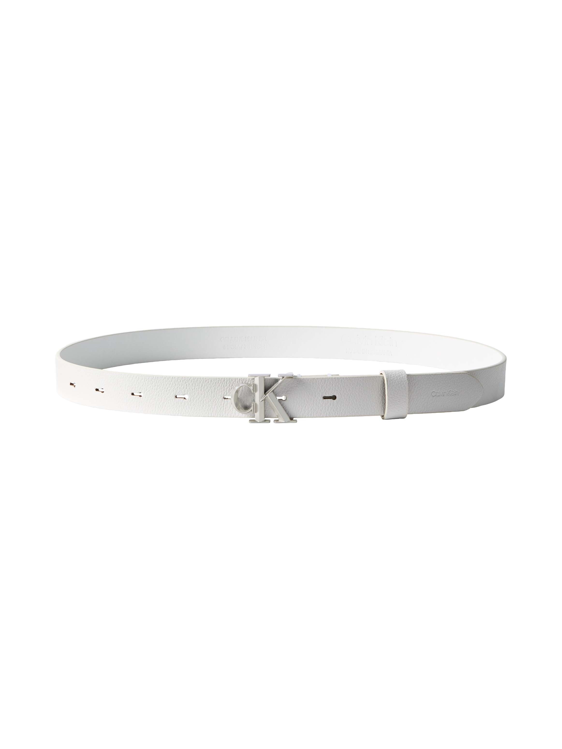 Calvin Klein Ledergürtel "FACTED CK BUCKLE 25MM PEBBLE" Größenverstellbar m günstig online kaufen