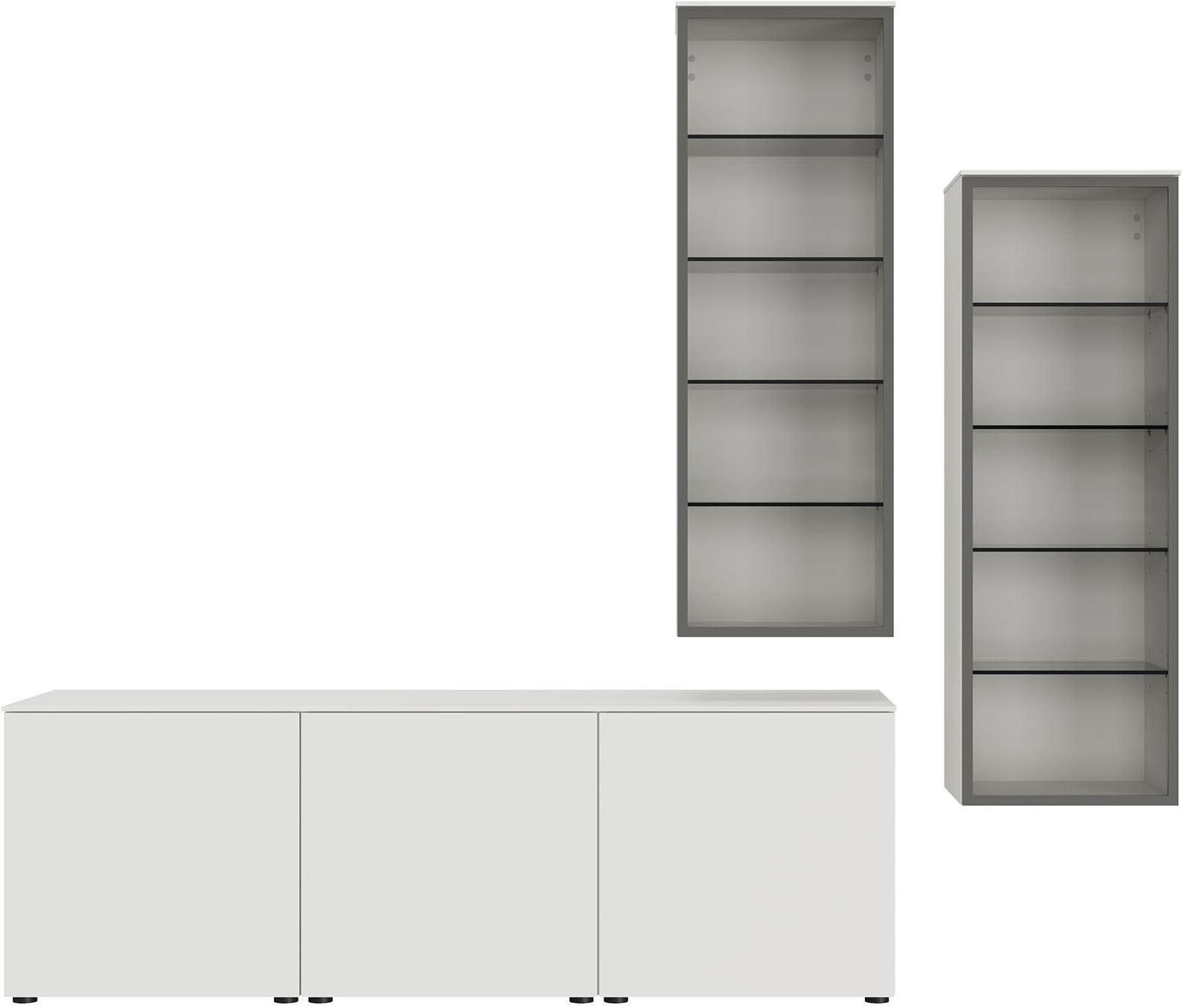 nobilia® Wohnzimmer-Set »Style, variabel montierbar«