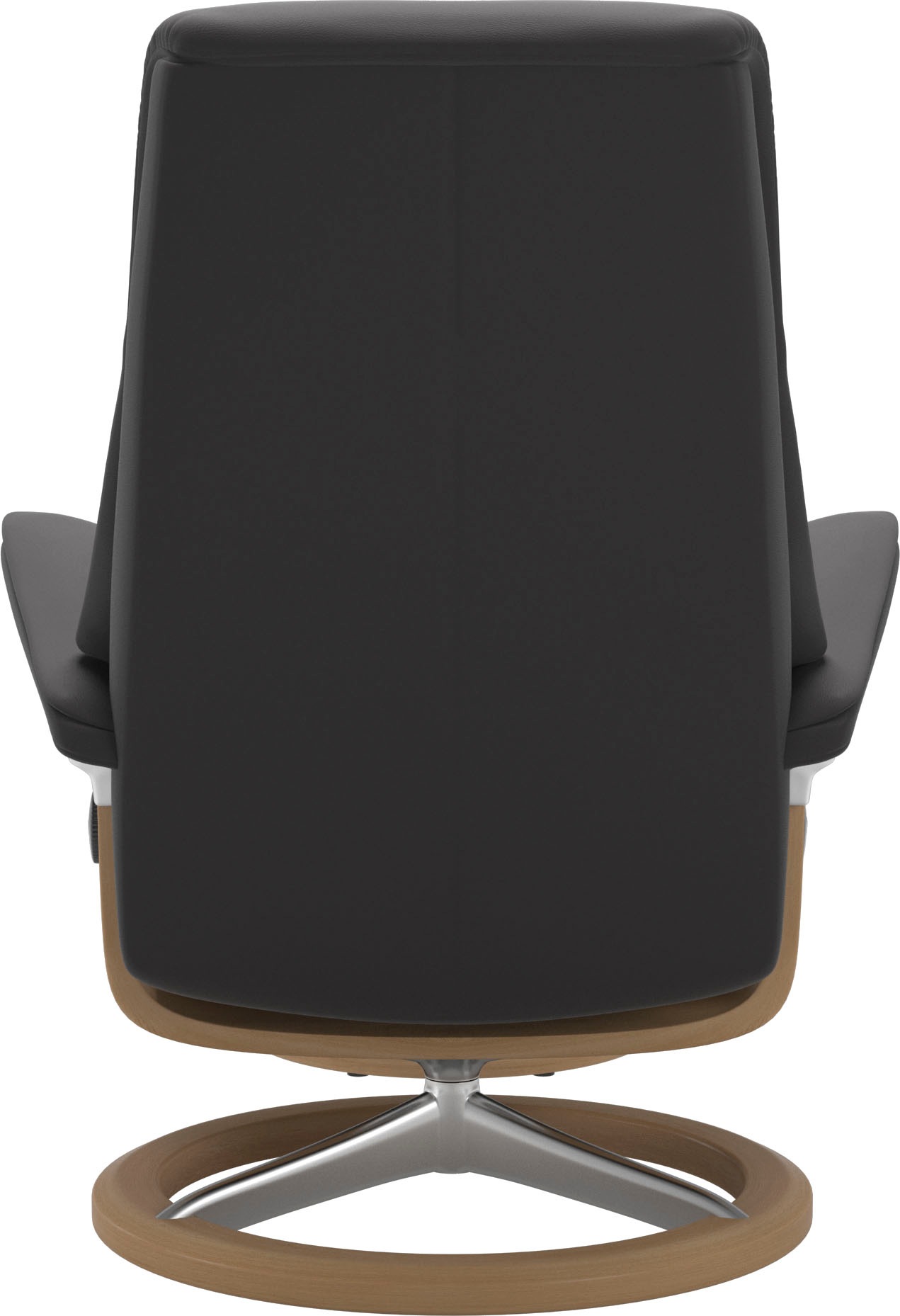 Stressless® Relaxsessel »View«, (Set, Relaxsessel mit Hocker), mit Signature Base, Größe S,Gestell Eiche