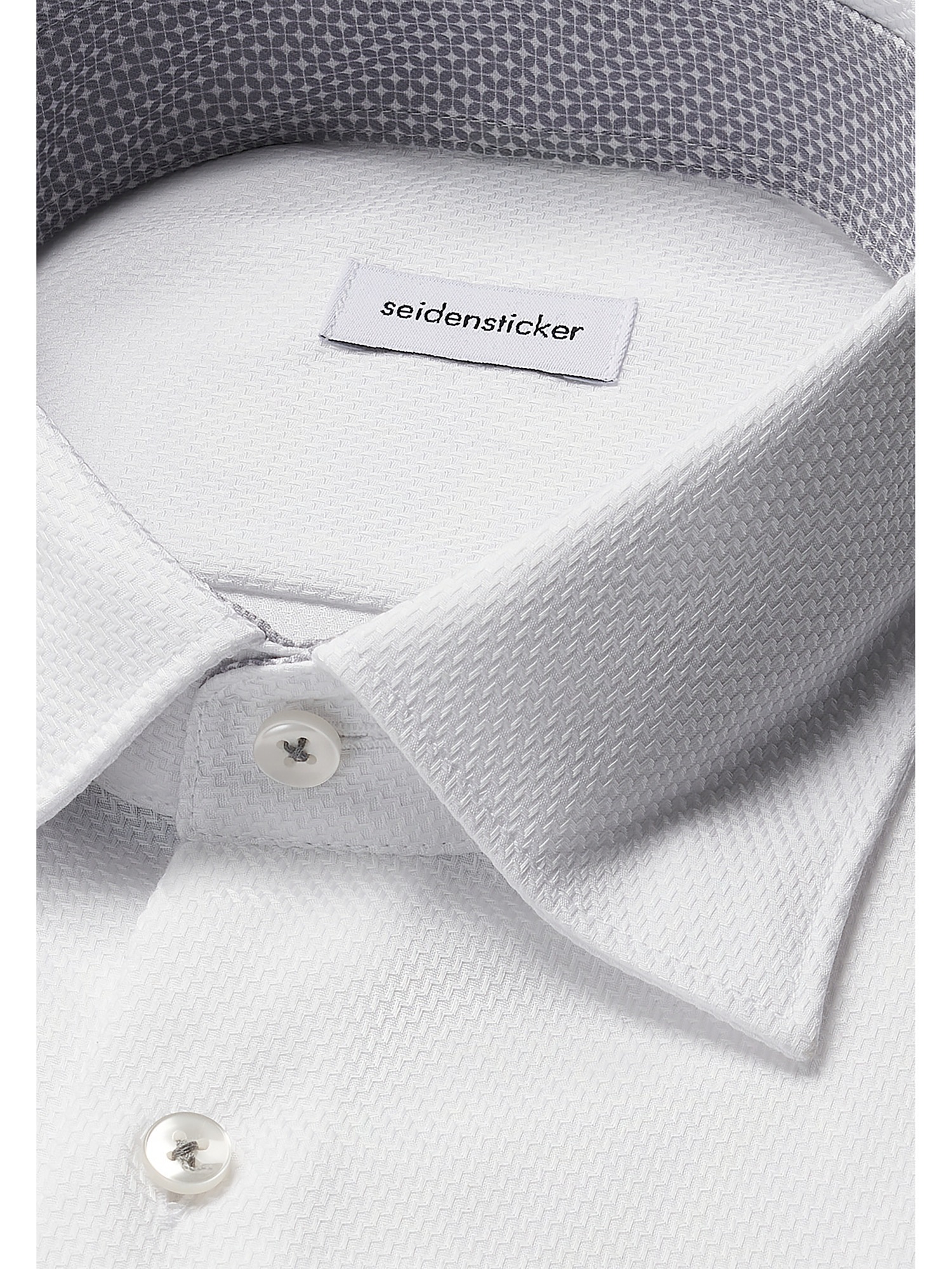 seidensticker Businesshemd »Schwarze Rose«, Comfort 1/1 Covered-Button-Down-Kragen Struktur