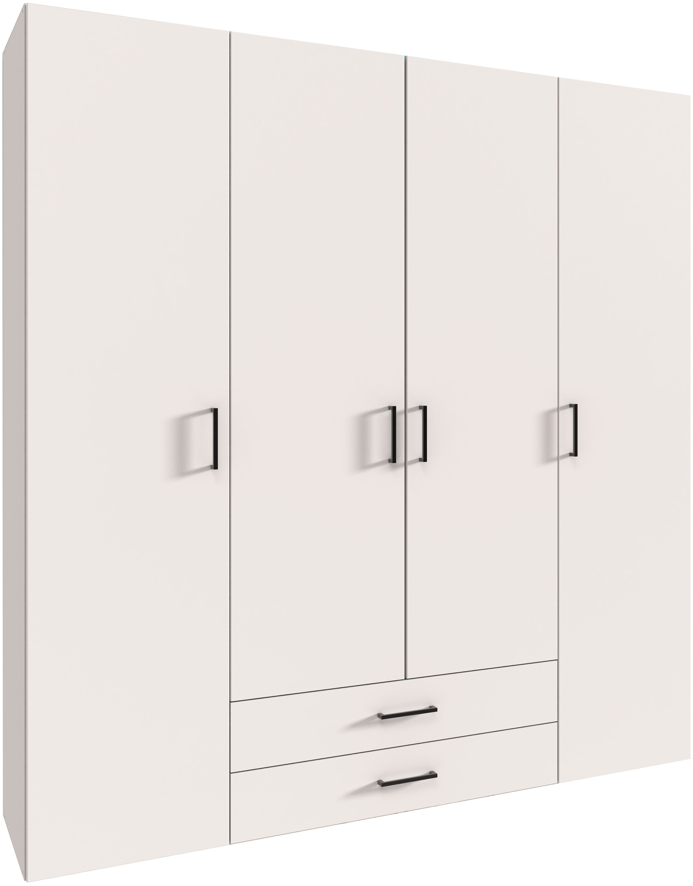 Wimex Drehtürenschrank "Mugano" mit langen oder kurzen Griffen aus Metall, günstig online kaufen